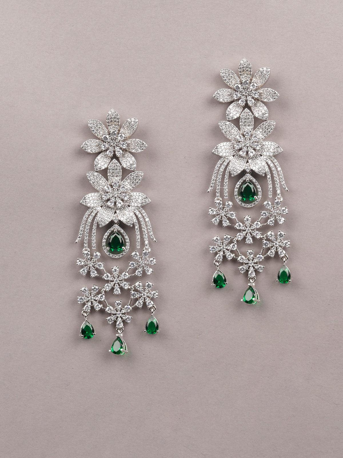 Odette Women Diamond Studded Earrings - Image 4
