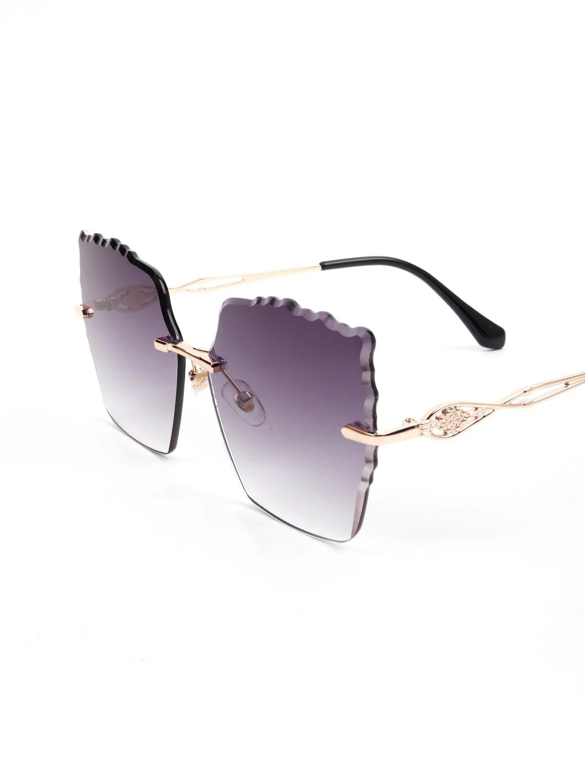Odette Women Voilet High-Index Acrylic Sunglasses - Image 4