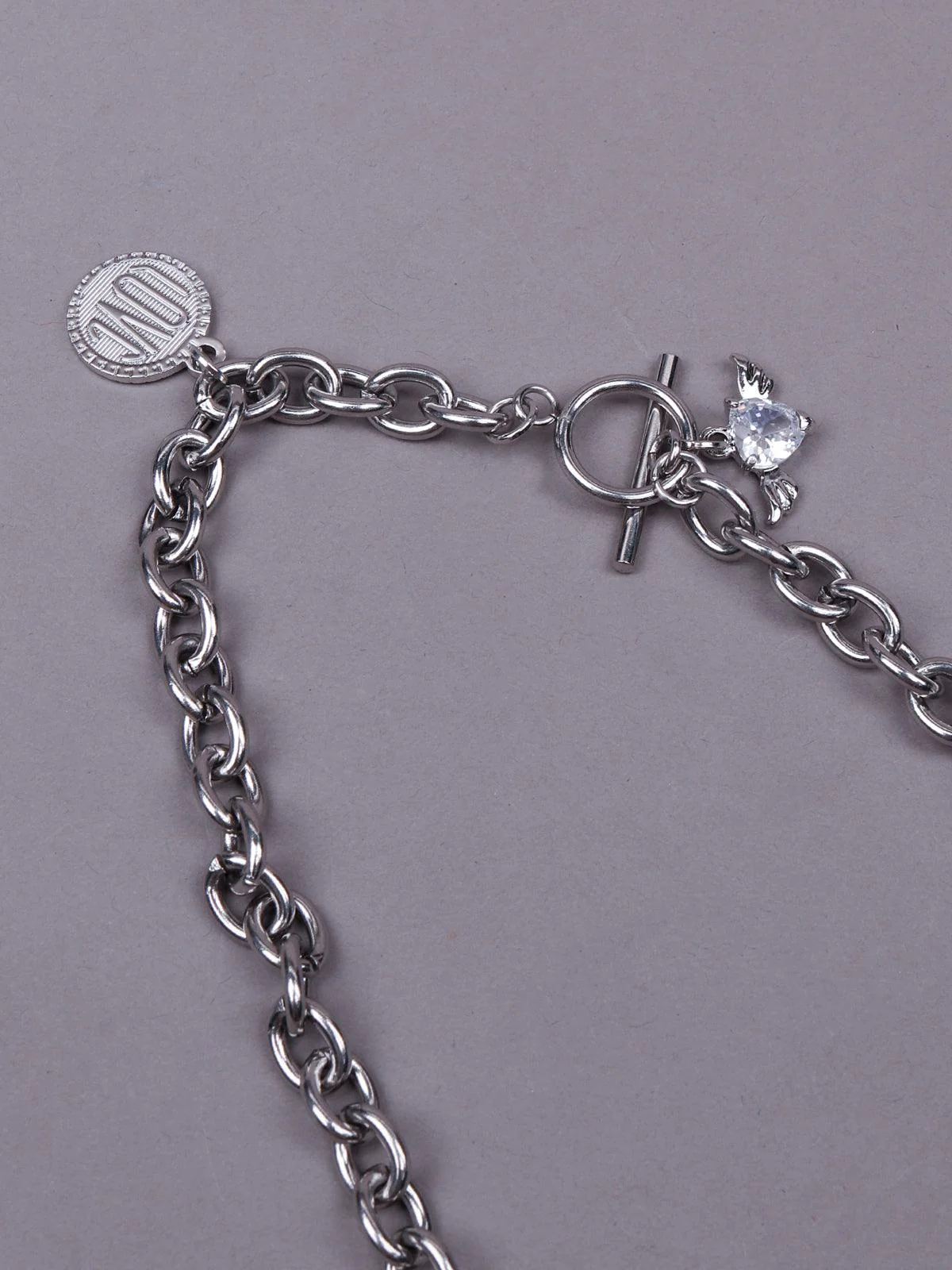 Odette Women Silver Metal Chain Necklace - Image 6