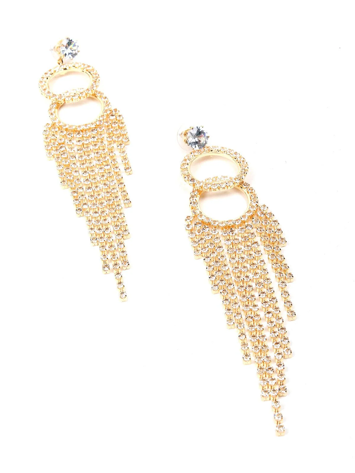 Odette Women Gold Metal Earrings - Image 5