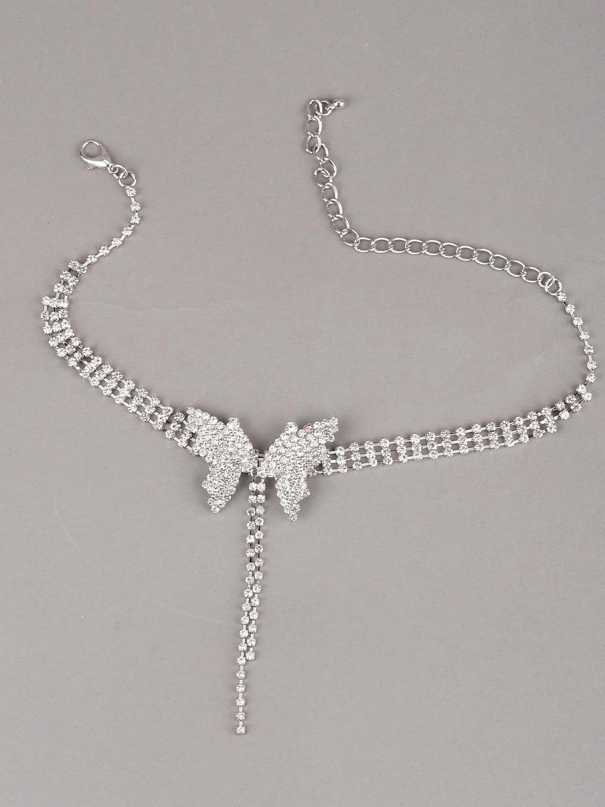 Odette Women Dreamy Butterfly Embellished Choker Necklace - Image 3