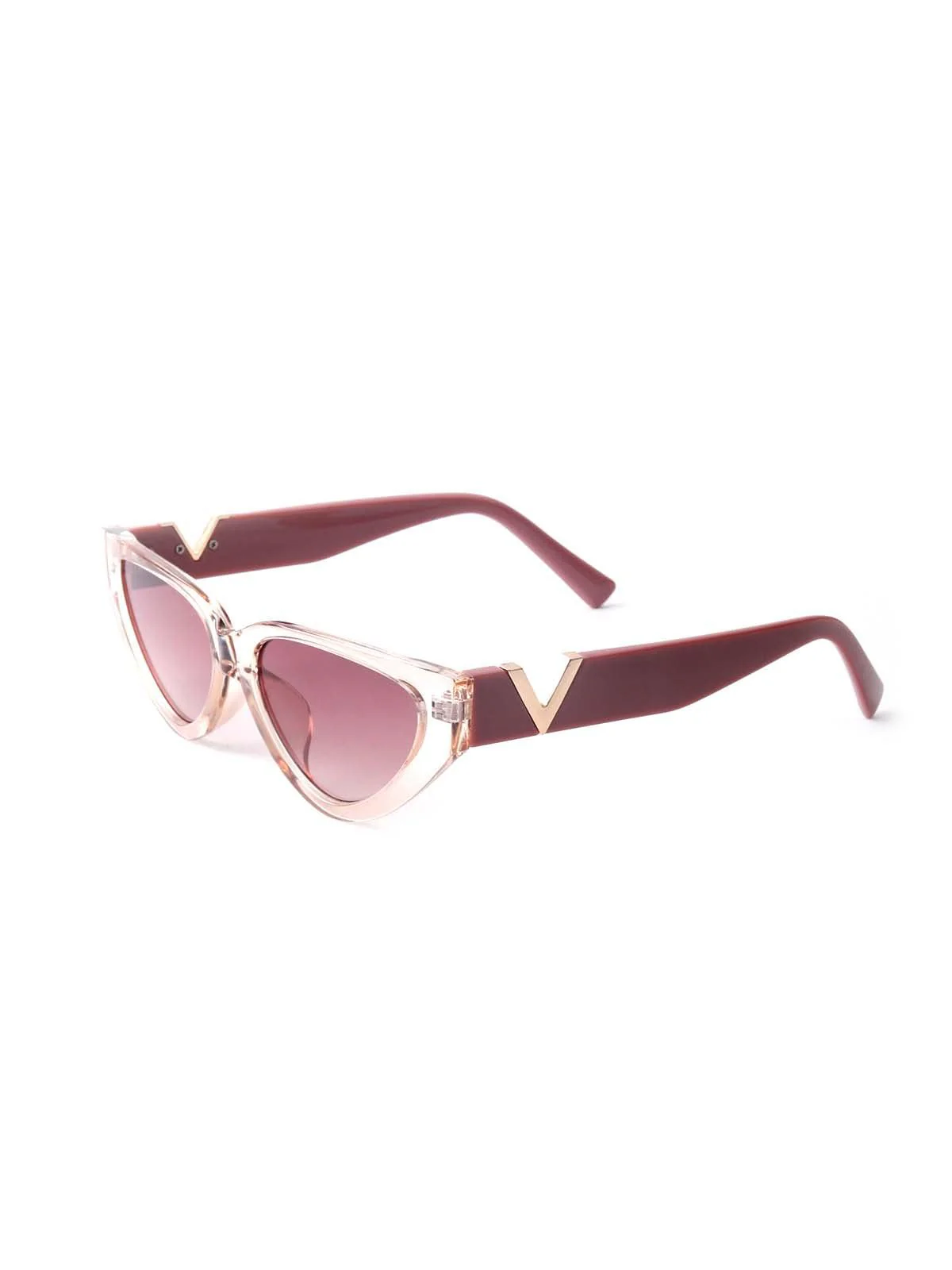 Odette Women Dusk Pink Cat-Eye Sunglasses - Image 4