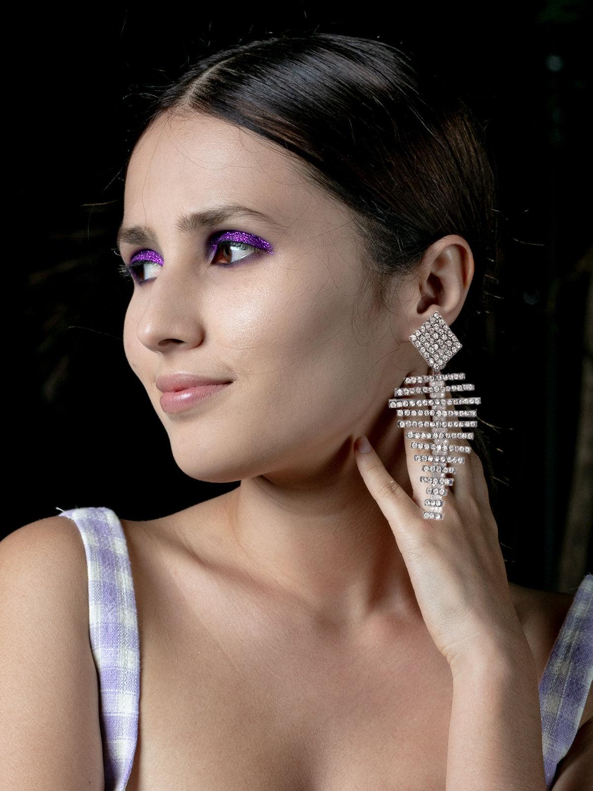 Odette Women Gold Metal Earrings