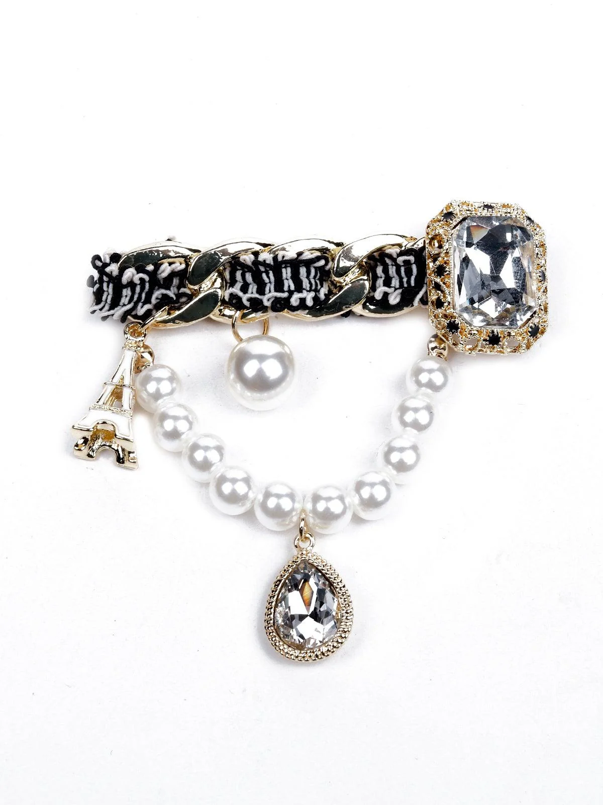 Odette Women Gold Metal Brooch - Image 3