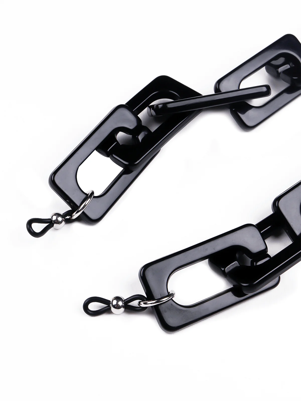 Odette Women Elegant Black Acrylic Trendy Sunglass Chain - Image 3