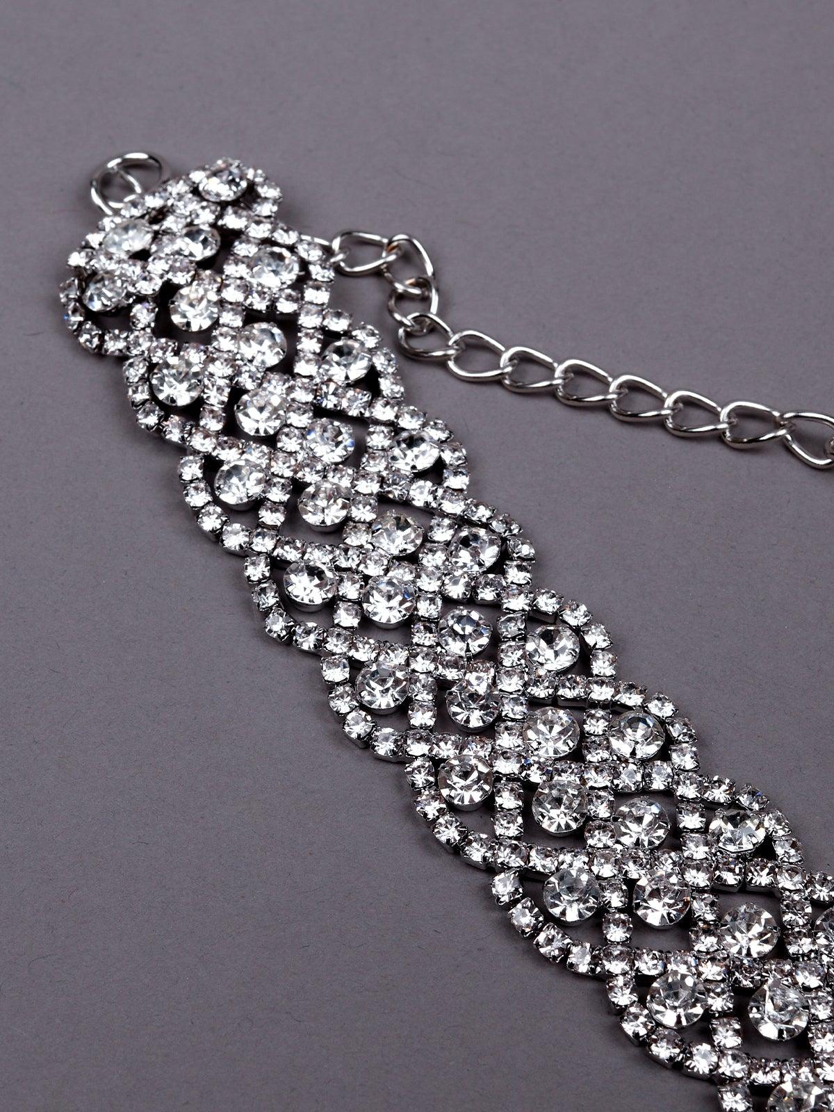 Odette Women Silver Metal Choker - Image 5