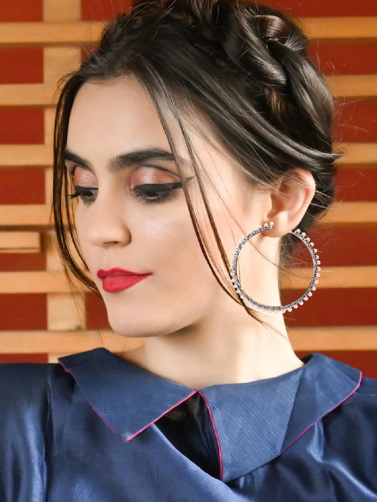 Odette Women Silver Metal Earrings