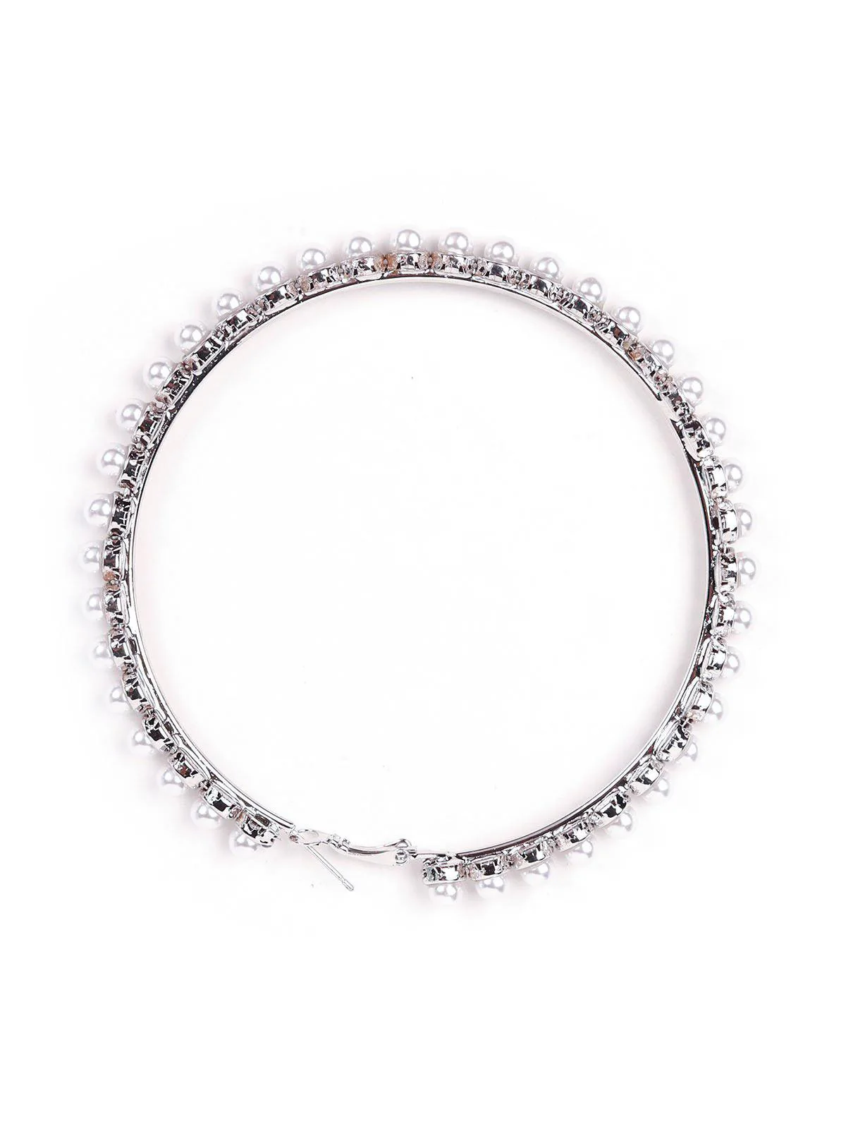 Odette Women Silver Metal Earrings - Image 4
