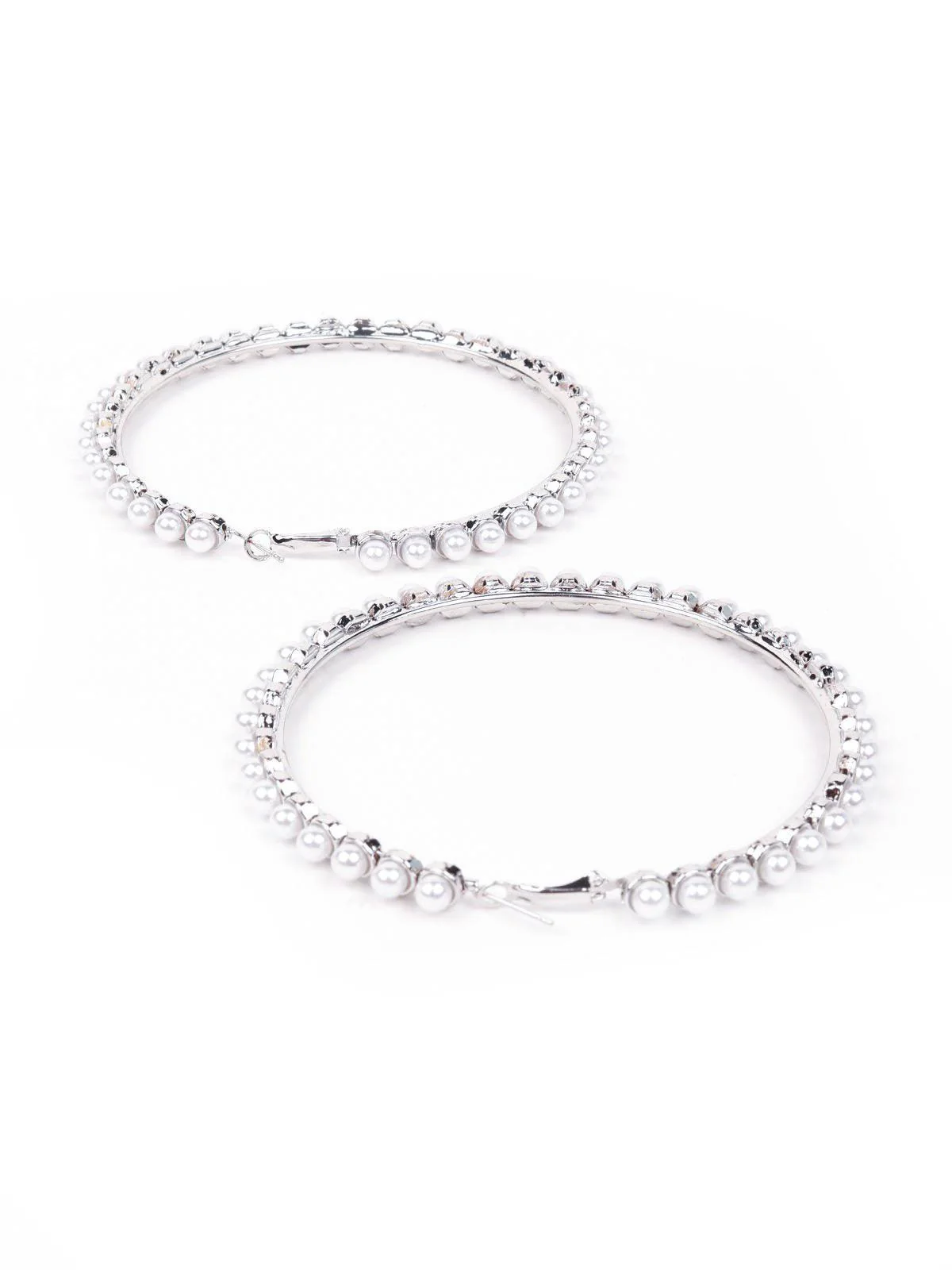 Odette Women Silver Metal Earrings - Image 5