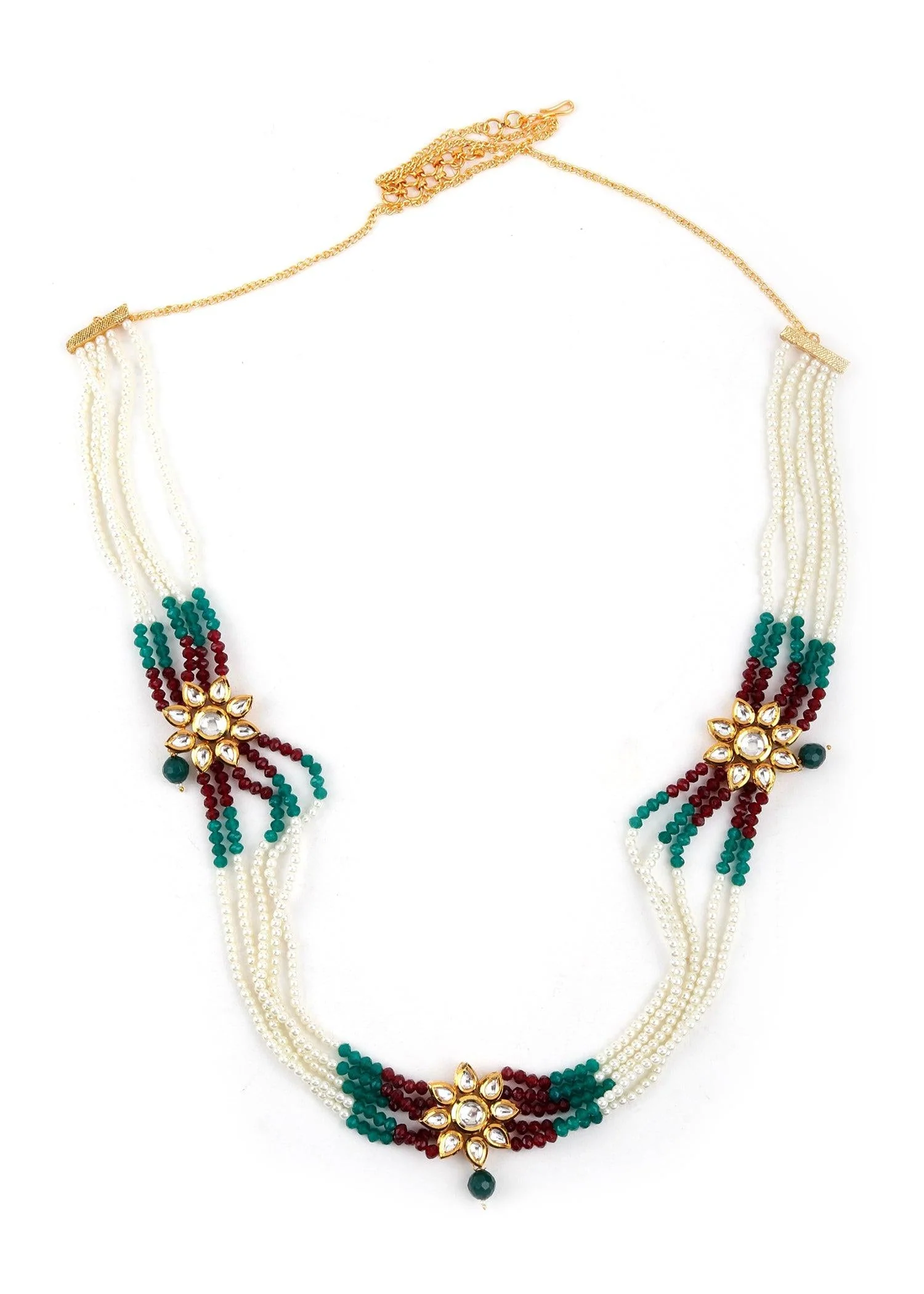 Odette Women Elegant Pearl Belt With Beads - Image 3