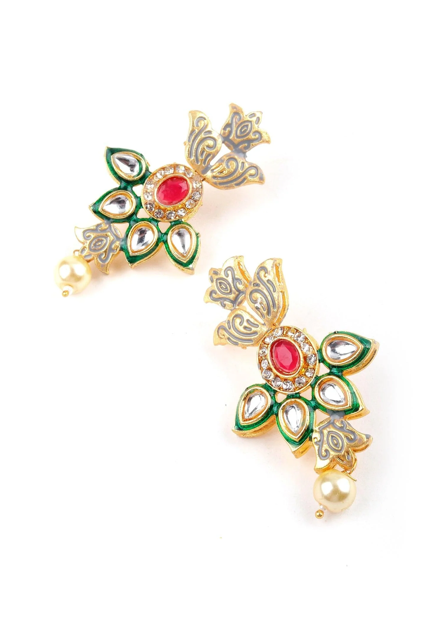 Odette Women Elegant Rani Haar Necklace Set - Image 5
