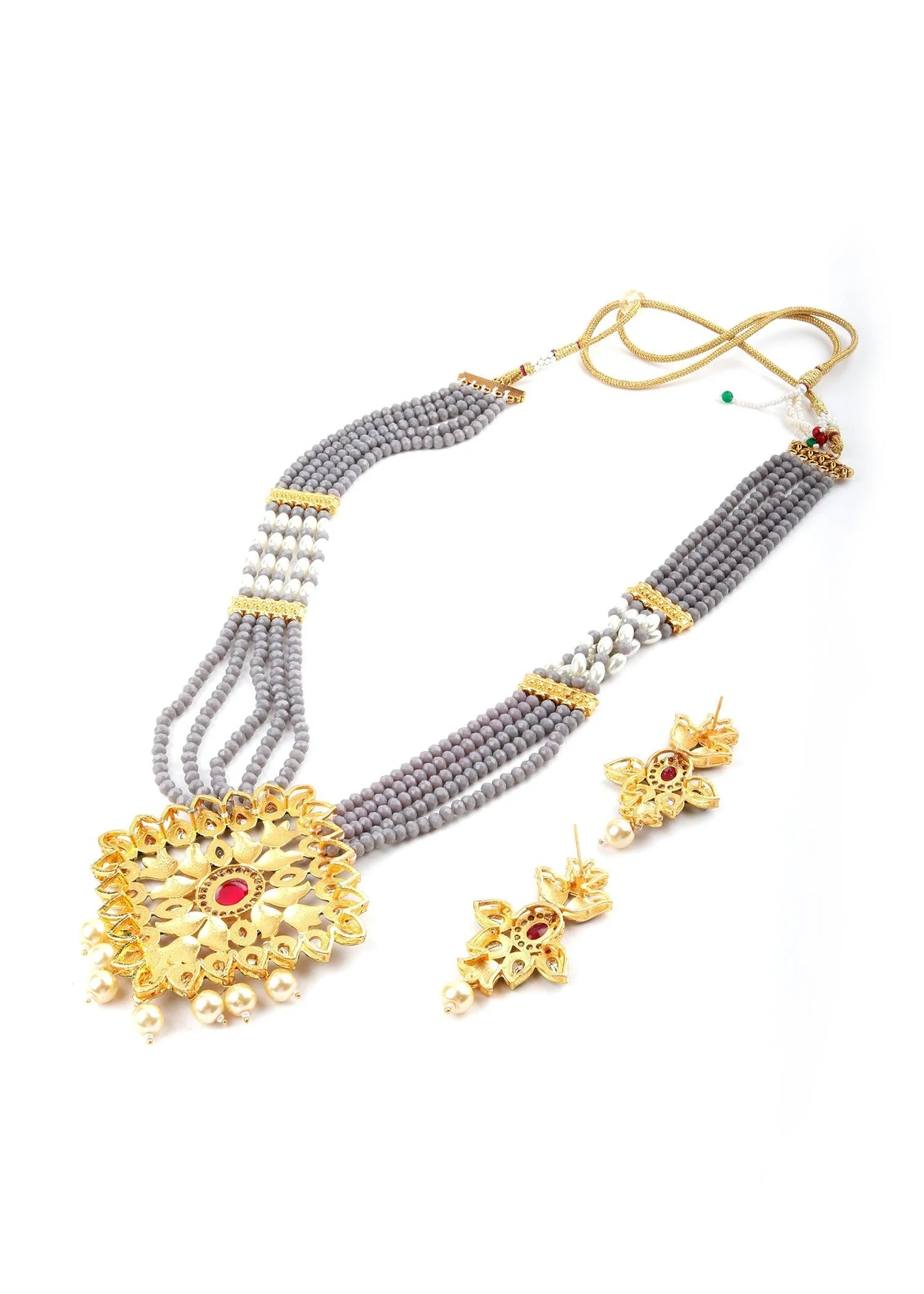 Odette Women Elegant Rani Haar Necklace Set - Image 6