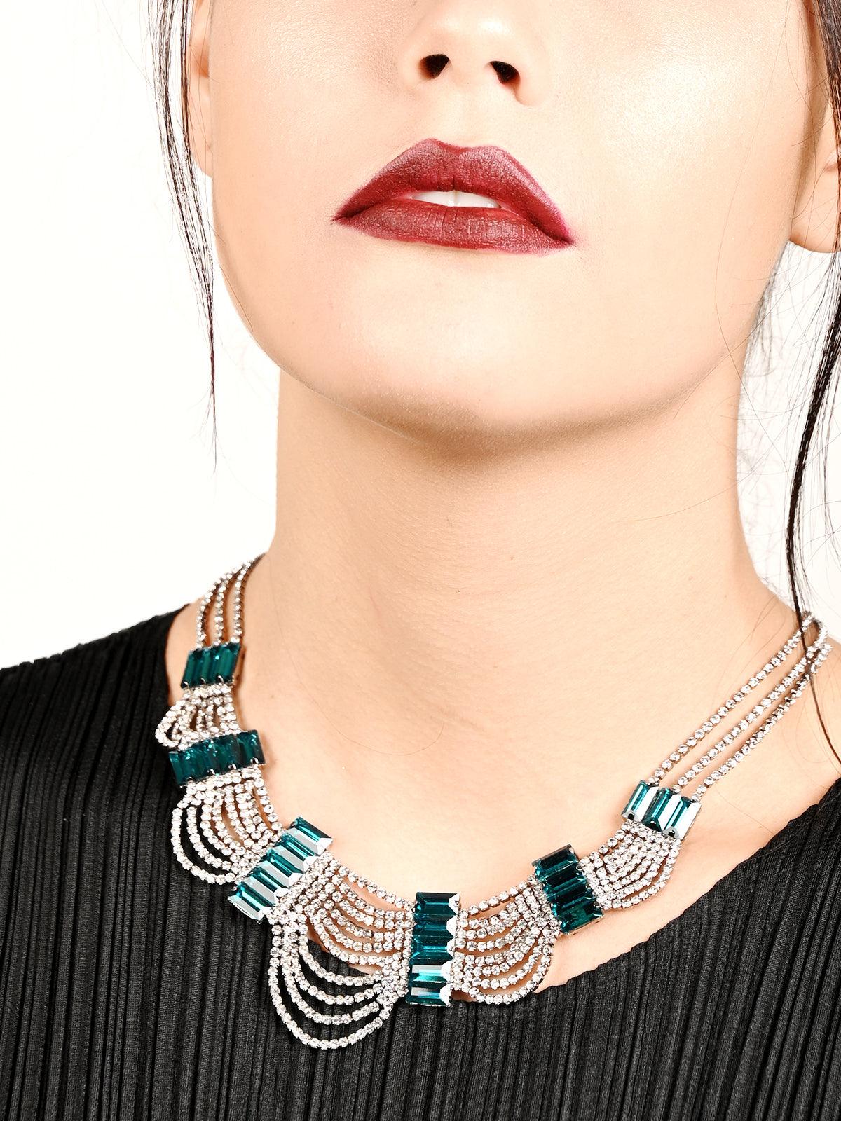 Odette Women Elegant Turquoise Princess Necklace - Image 2