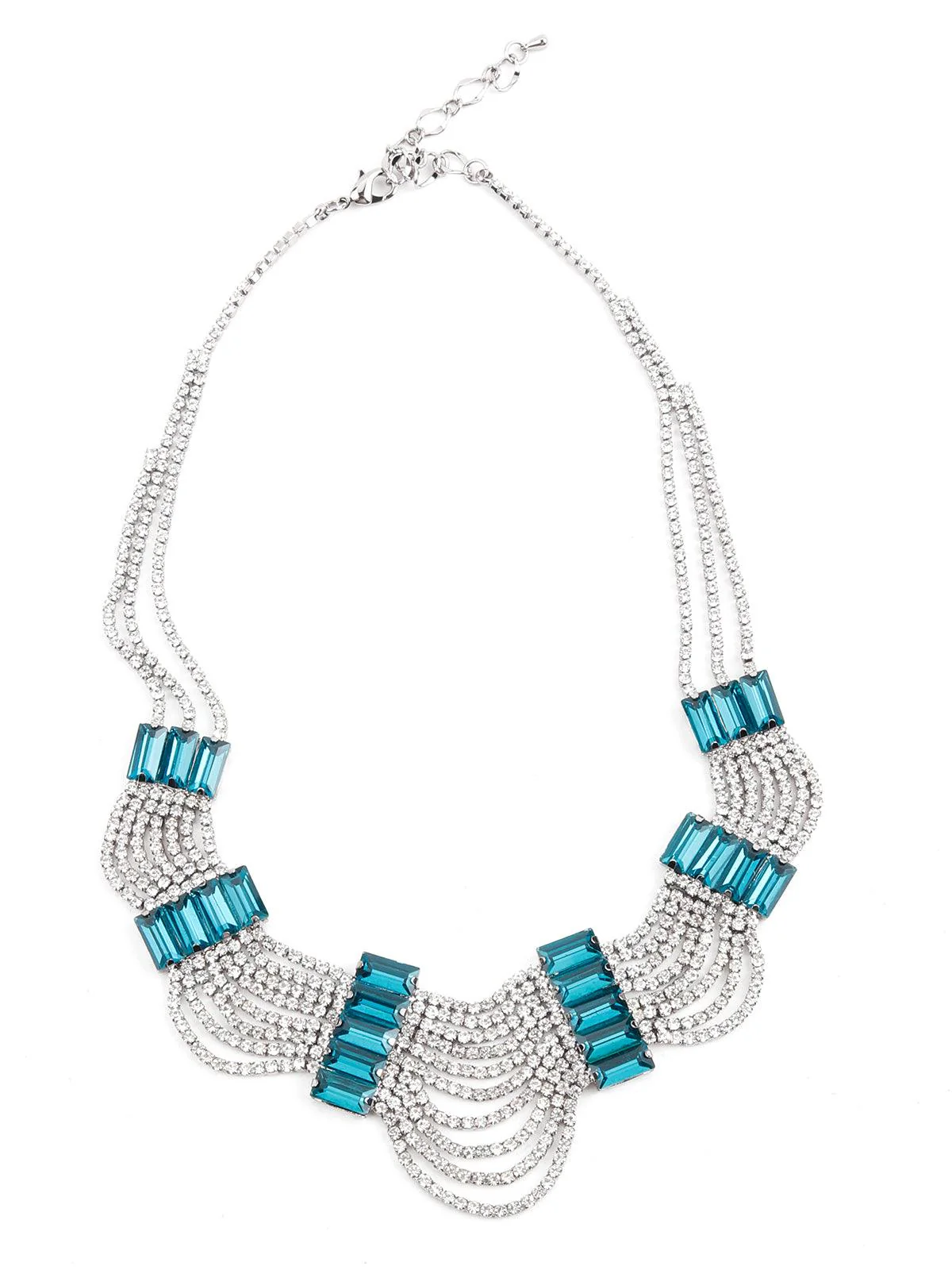 Odette Women Elegant Turquoise Princess Necklace - Image 3