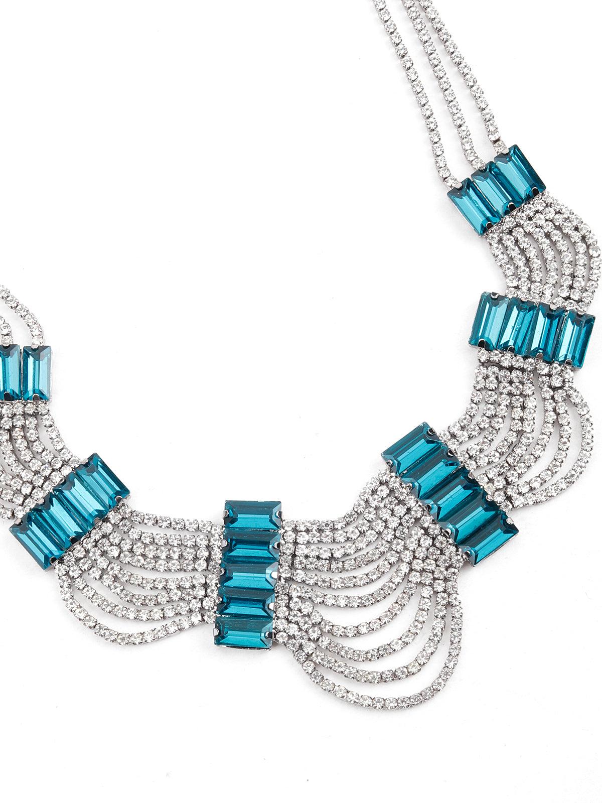 Odette Women Elegant Turquoise Princess Necklace - Image 4