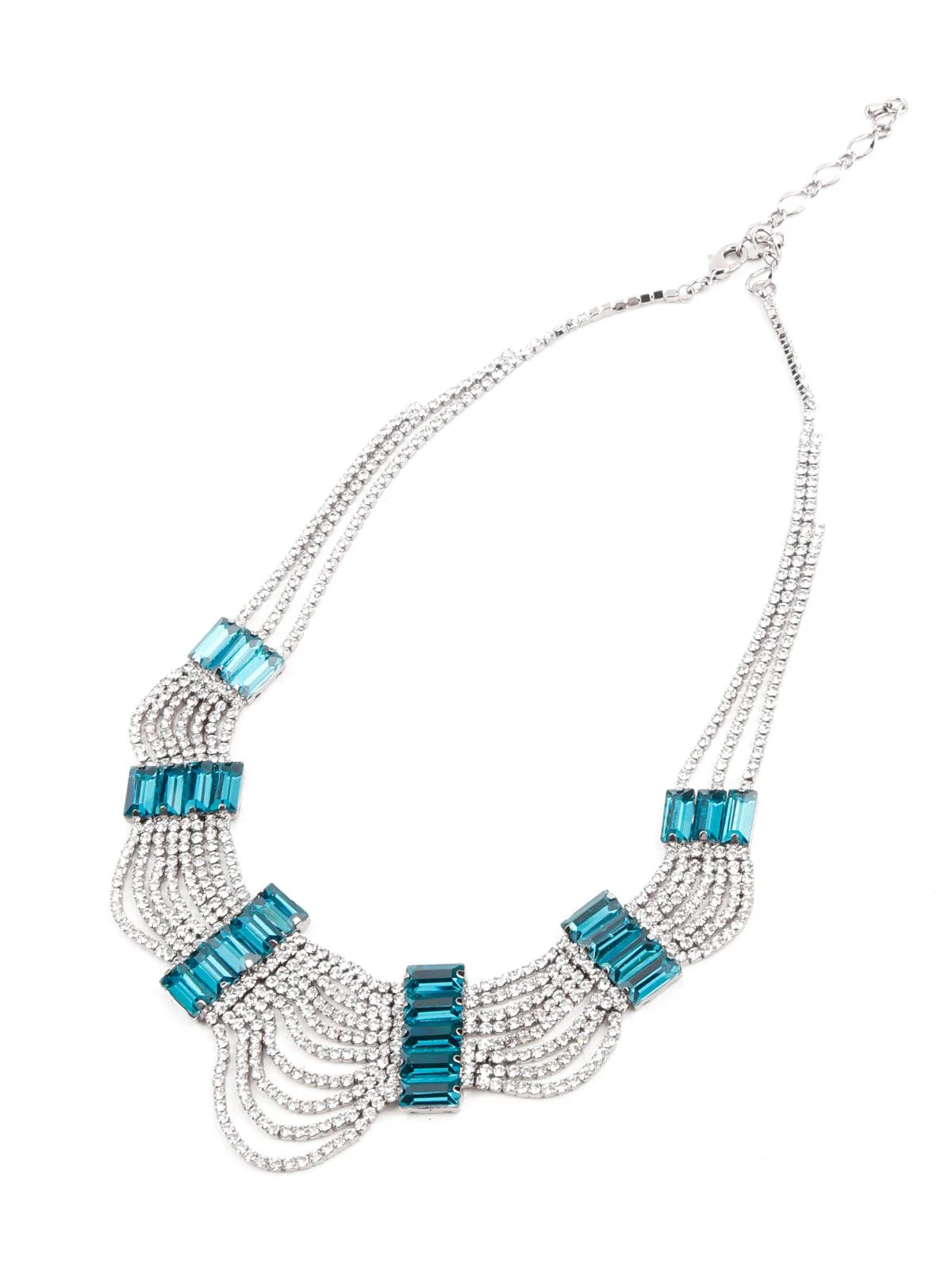 Odette Women Elegant Turquoise Princess Necklace - Image 5