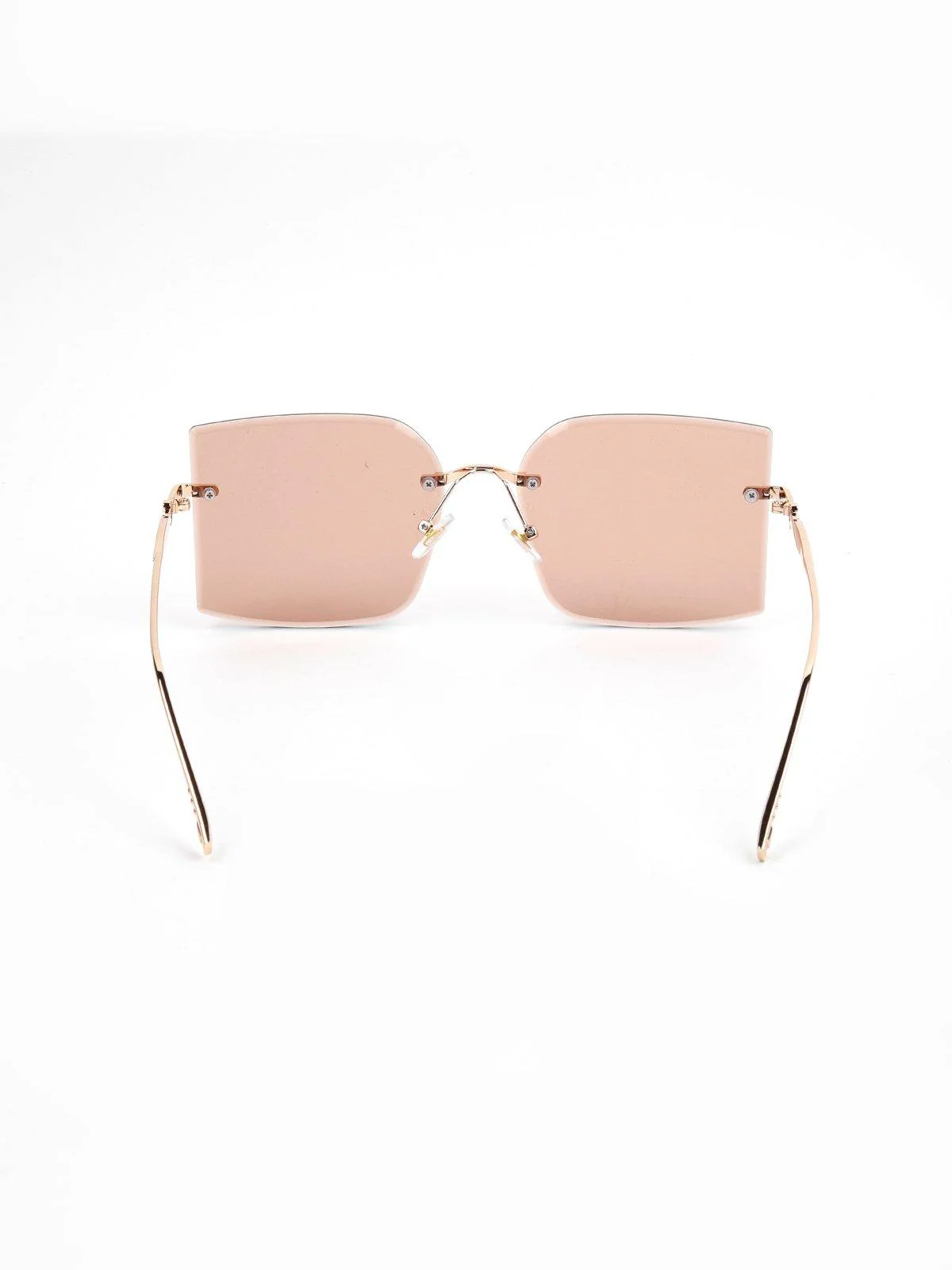 Odette Women Peach Metal Lens Sunglasses. - Image 6