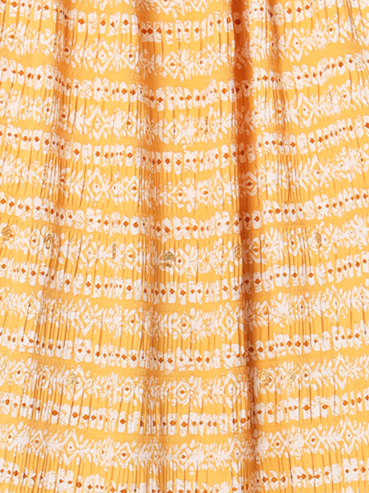 Odette Women Elegant Yellow Art Silk Semi-Stitched Lehenga Choli - Image 5