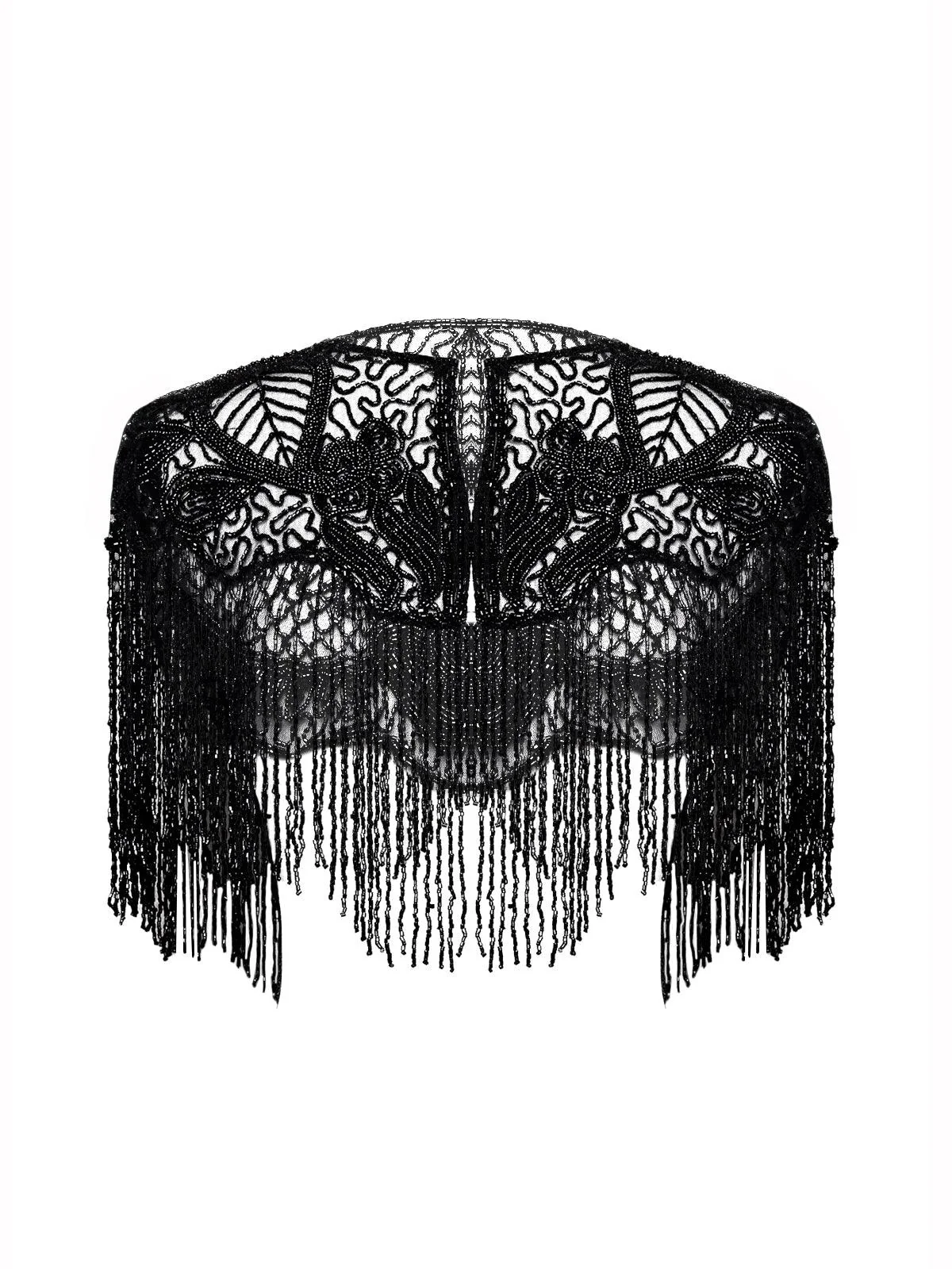 Odette Women Black Metal Cape - Image 3