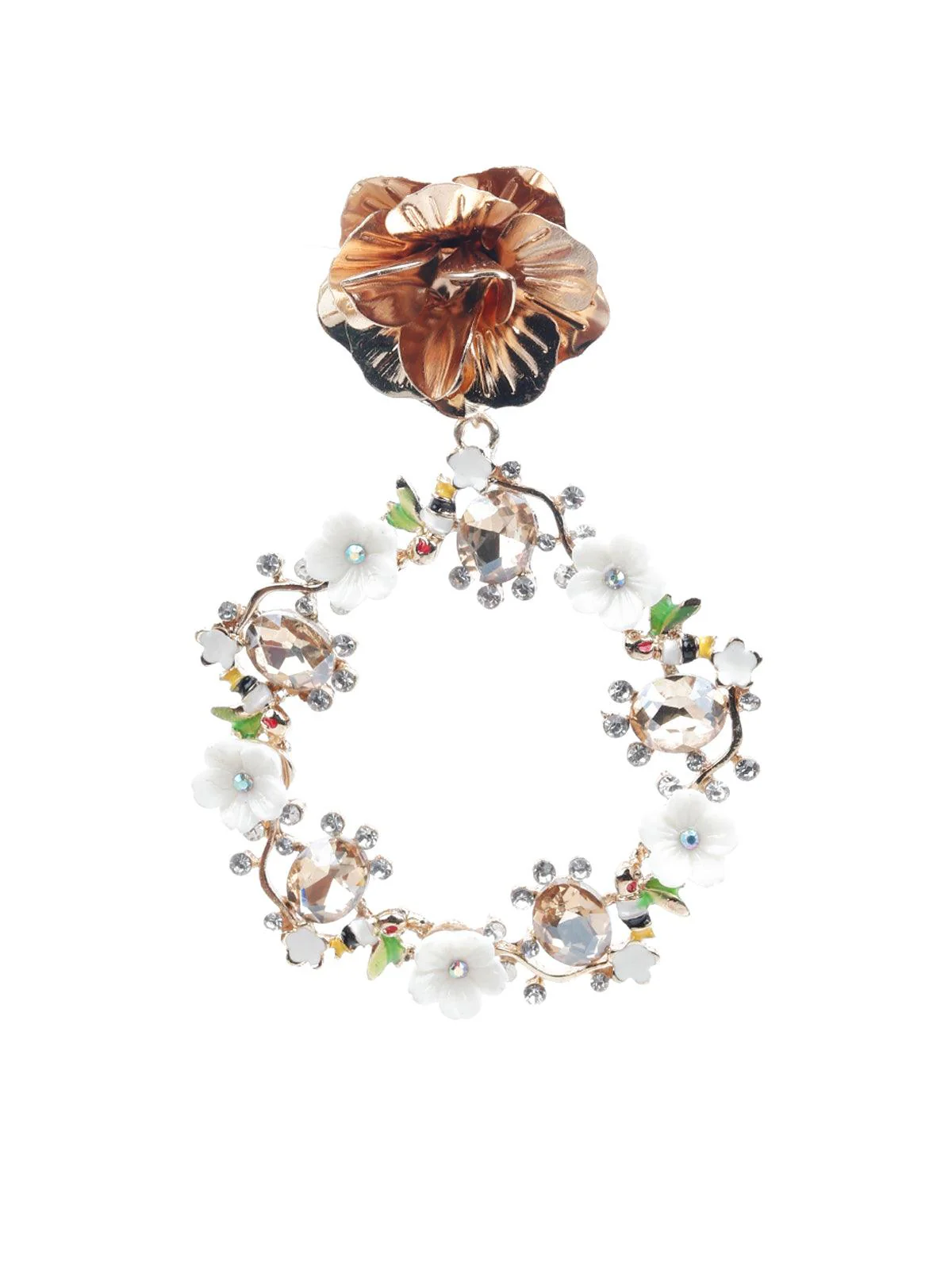Odette Women Embellished Stud Earrings - Image 2