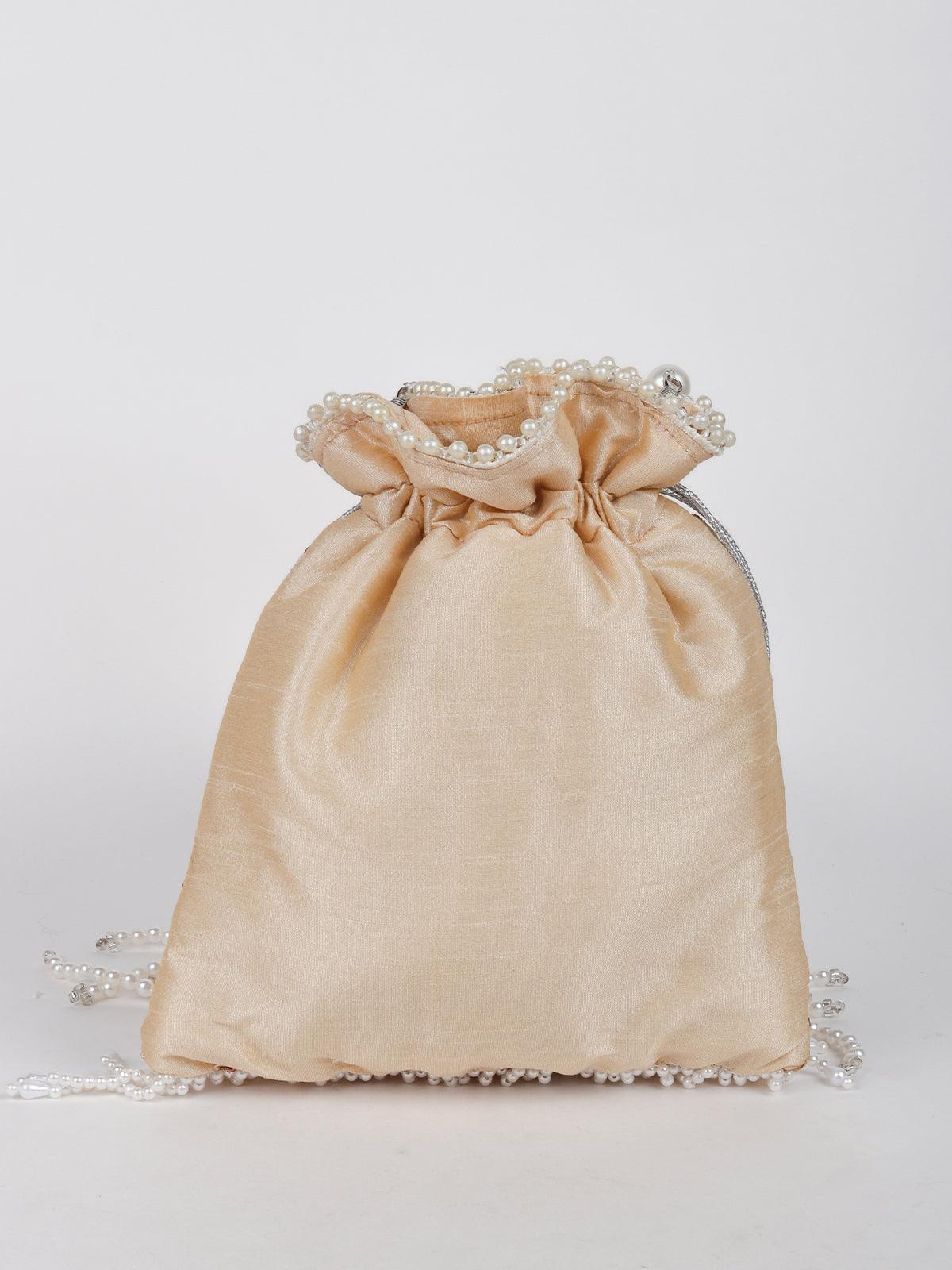 Odette Women Embroidered Designer Potli - Image 4