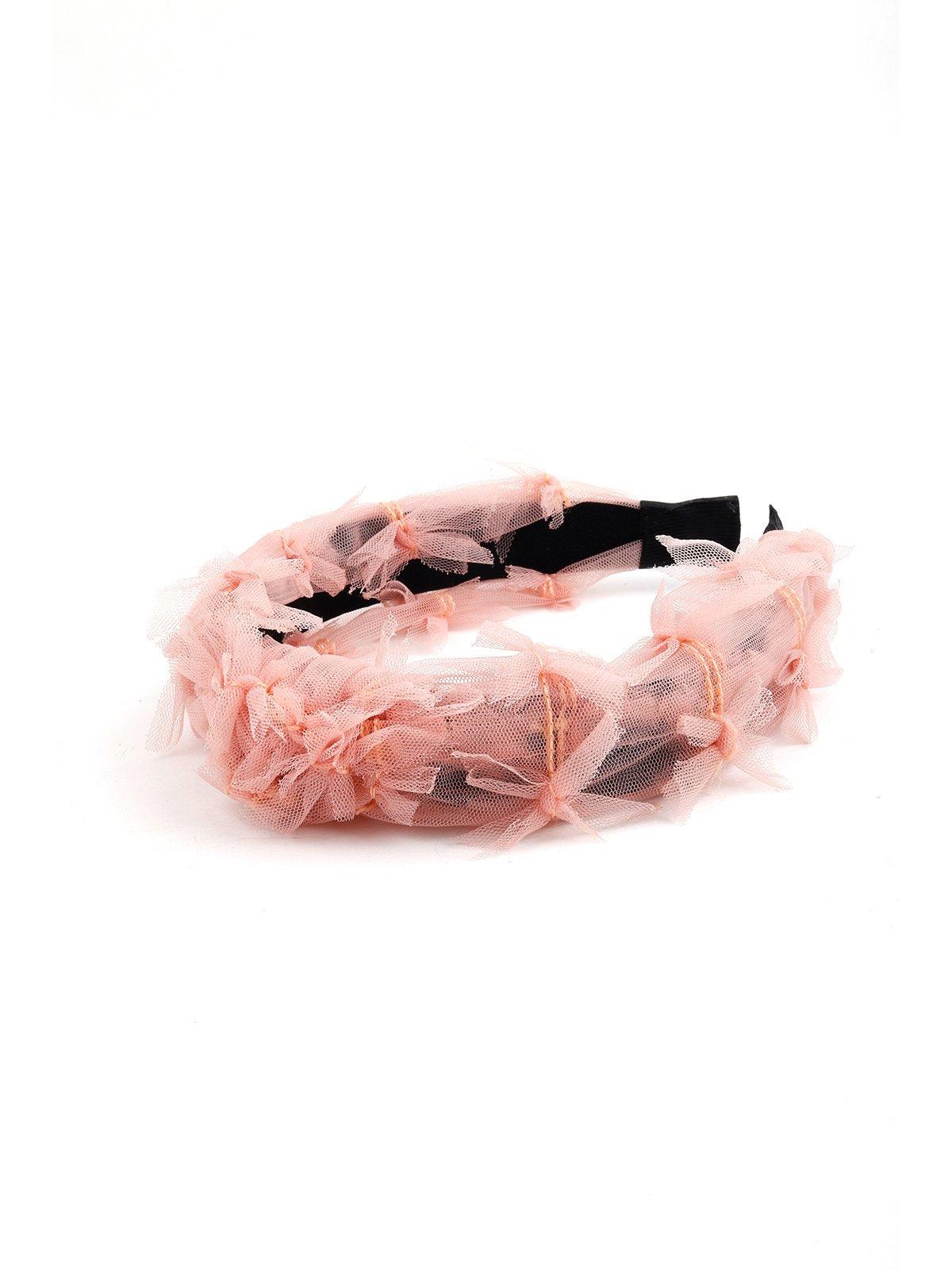 Odette Women Pink Metal Hairband - Image 5