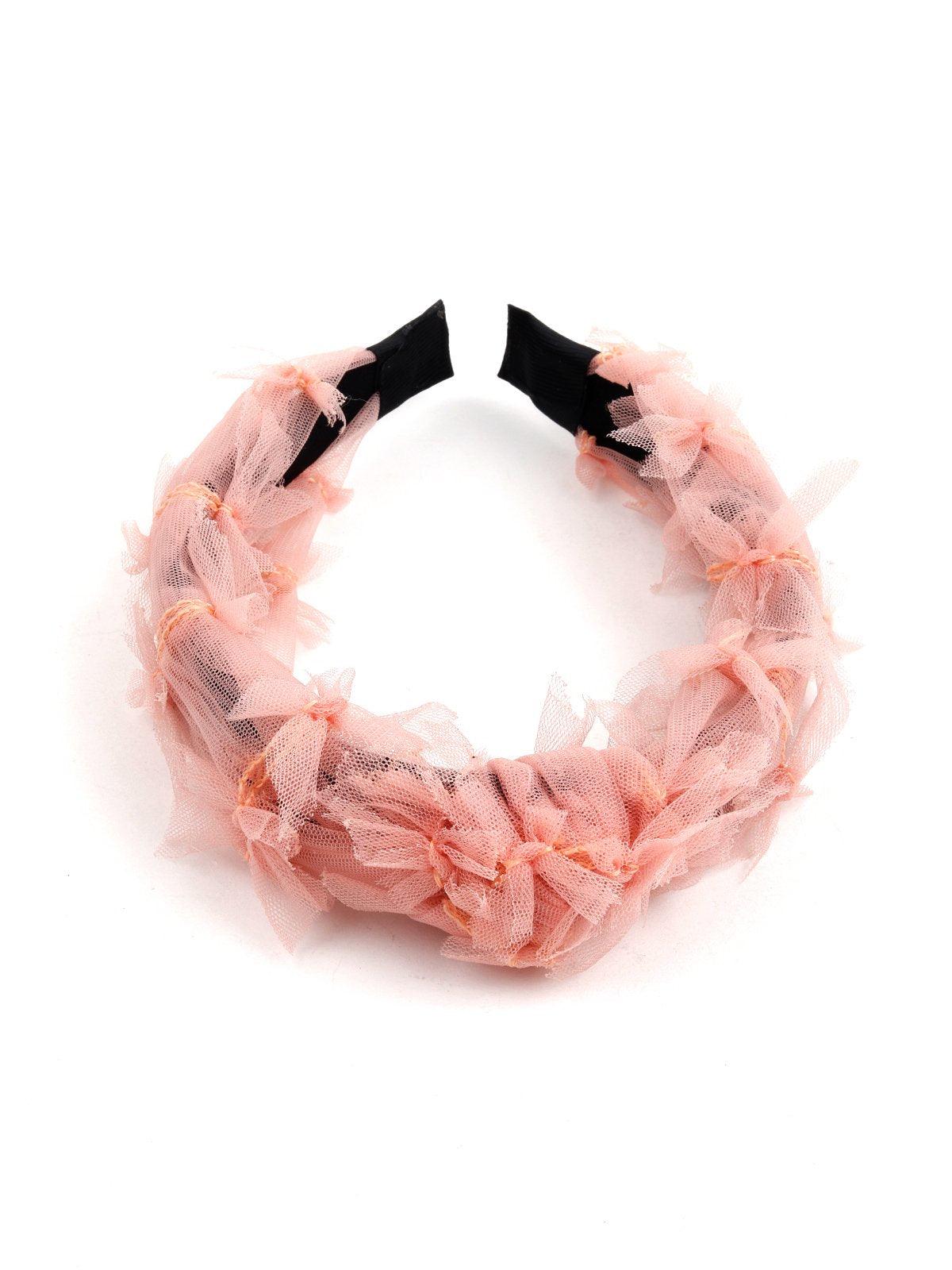 Odette Women Pink Metal Hairband - Image 6
