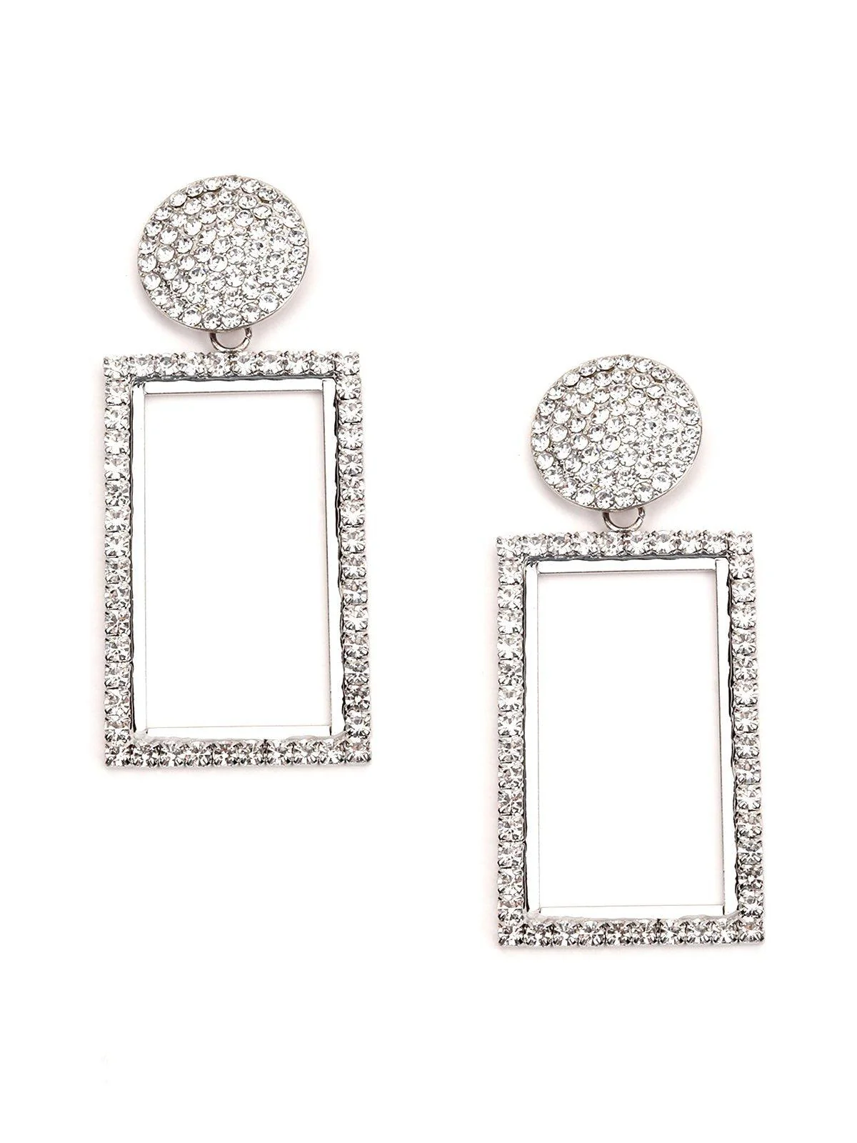 Odette Women White Metal Earring - Image 3