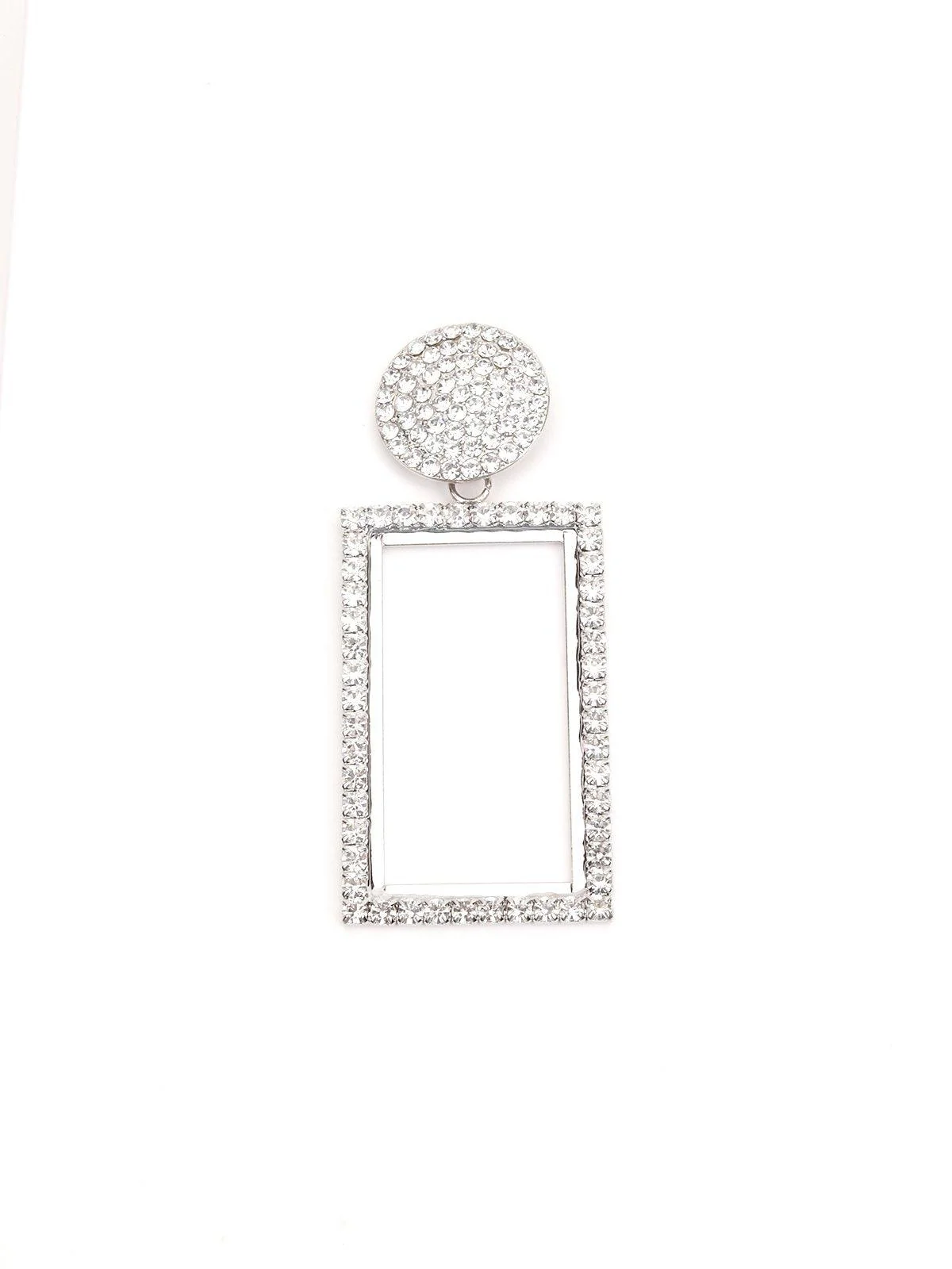 Odette Women White Metal Earring - Image 6
