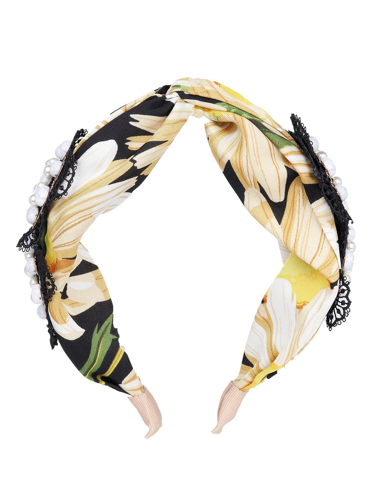 Odette Women Yellow Rhinestones Brooch - Image 3