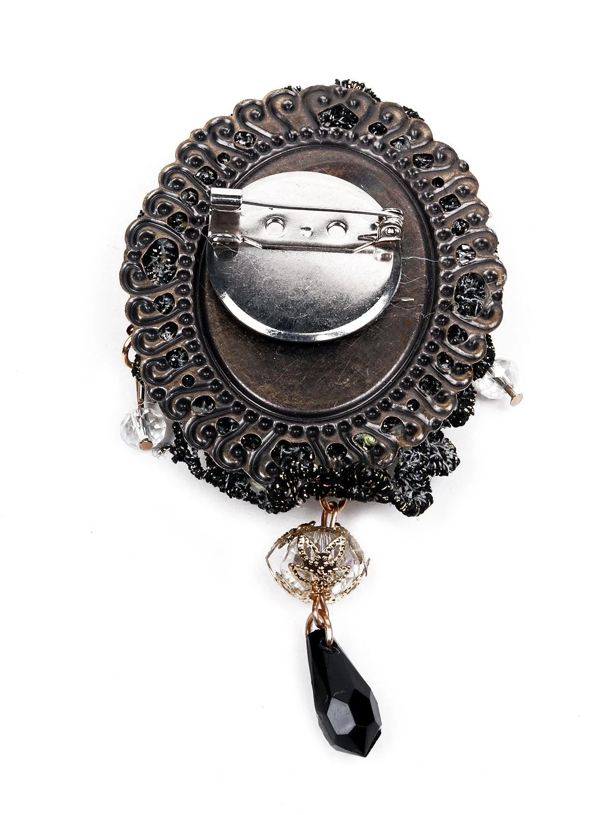 Odette Women Green Metal Brooch - Image 6