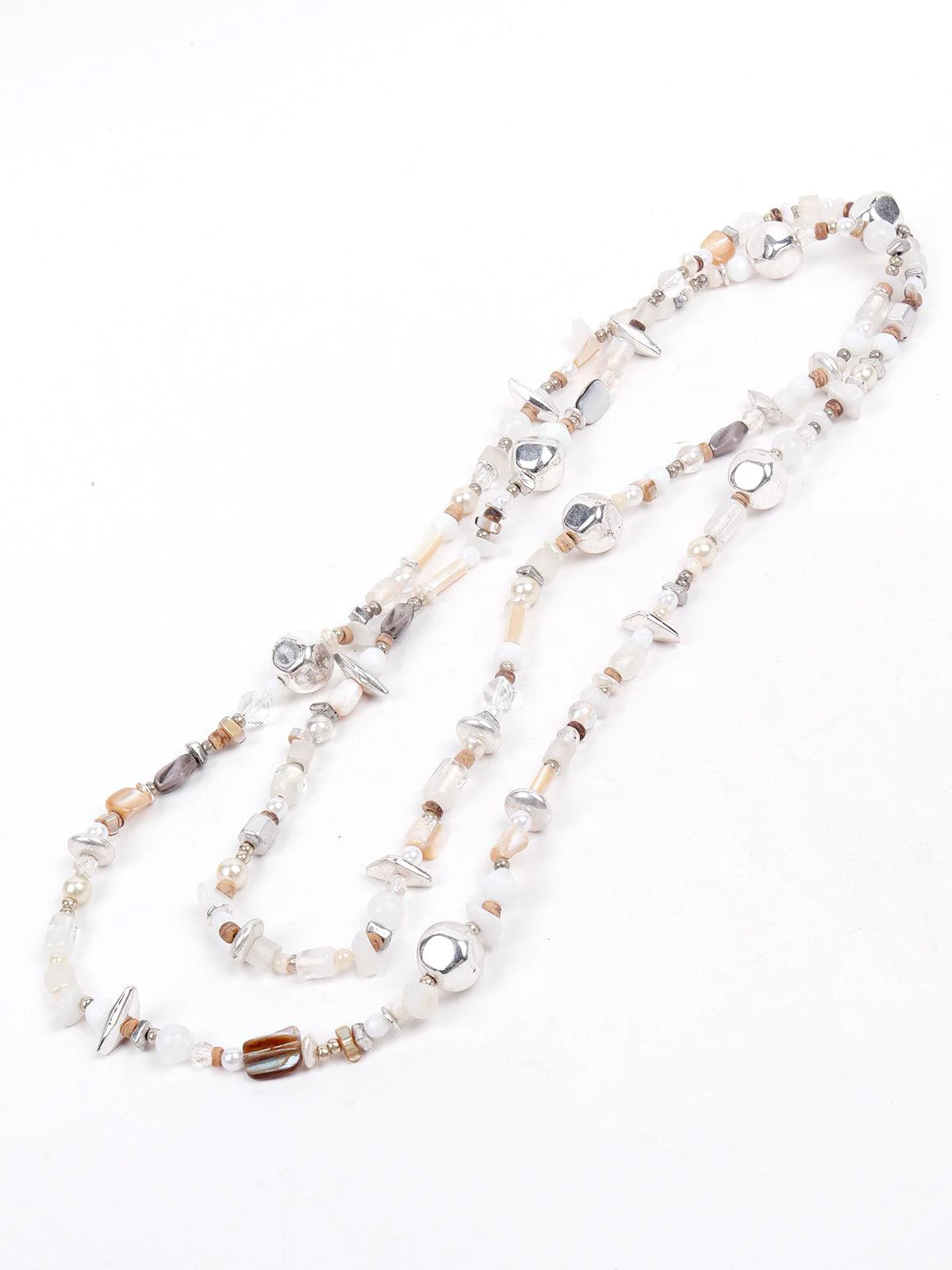 Odette Women White Metal Necklace - Image 4