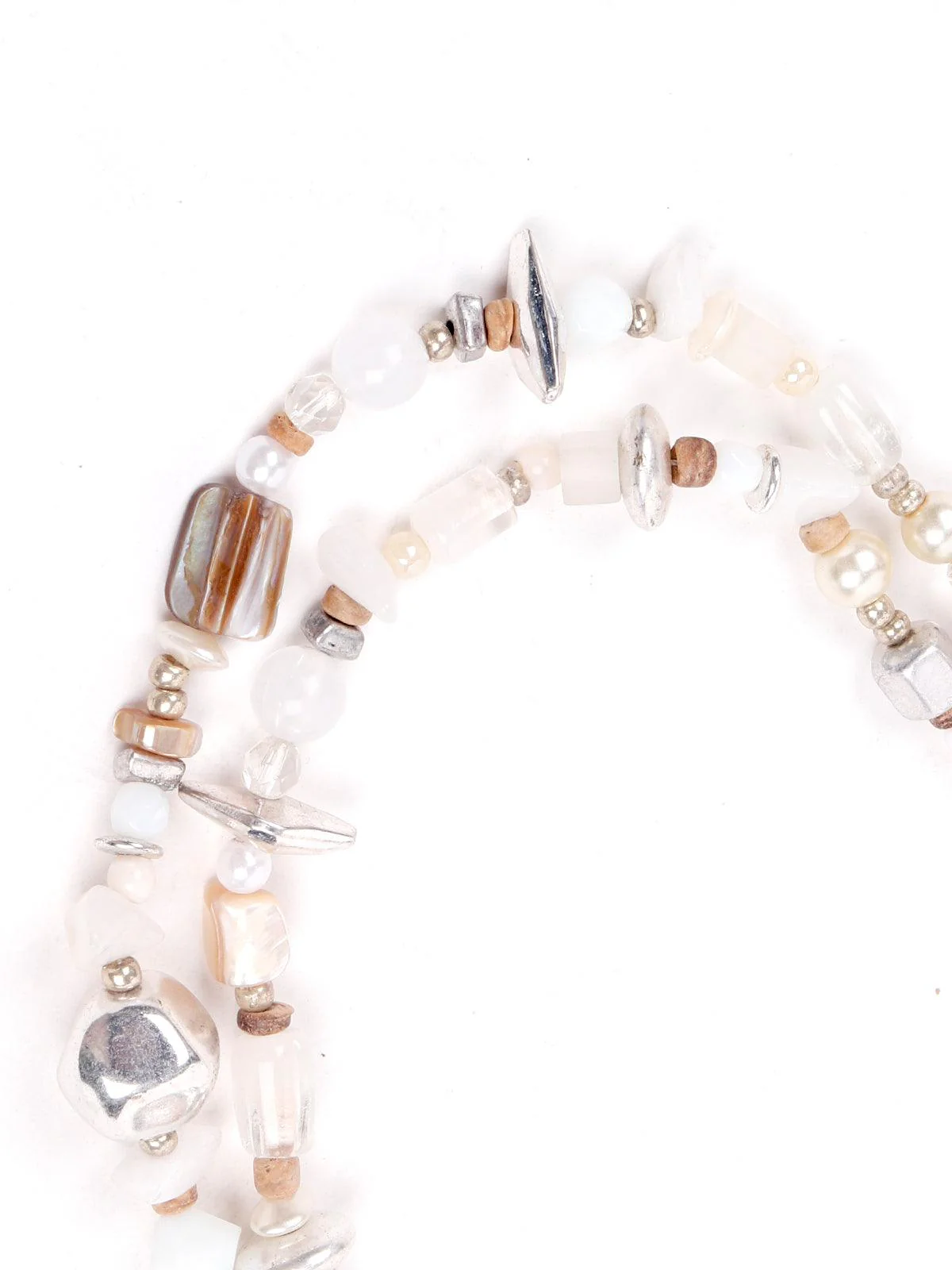 Odette Women White Metal Necklace - Image 6