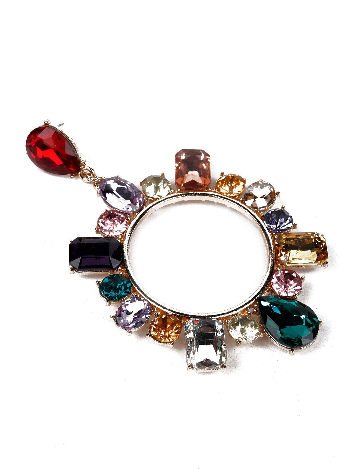 Odette Women Multicoloured Metal Earrings - Image 6