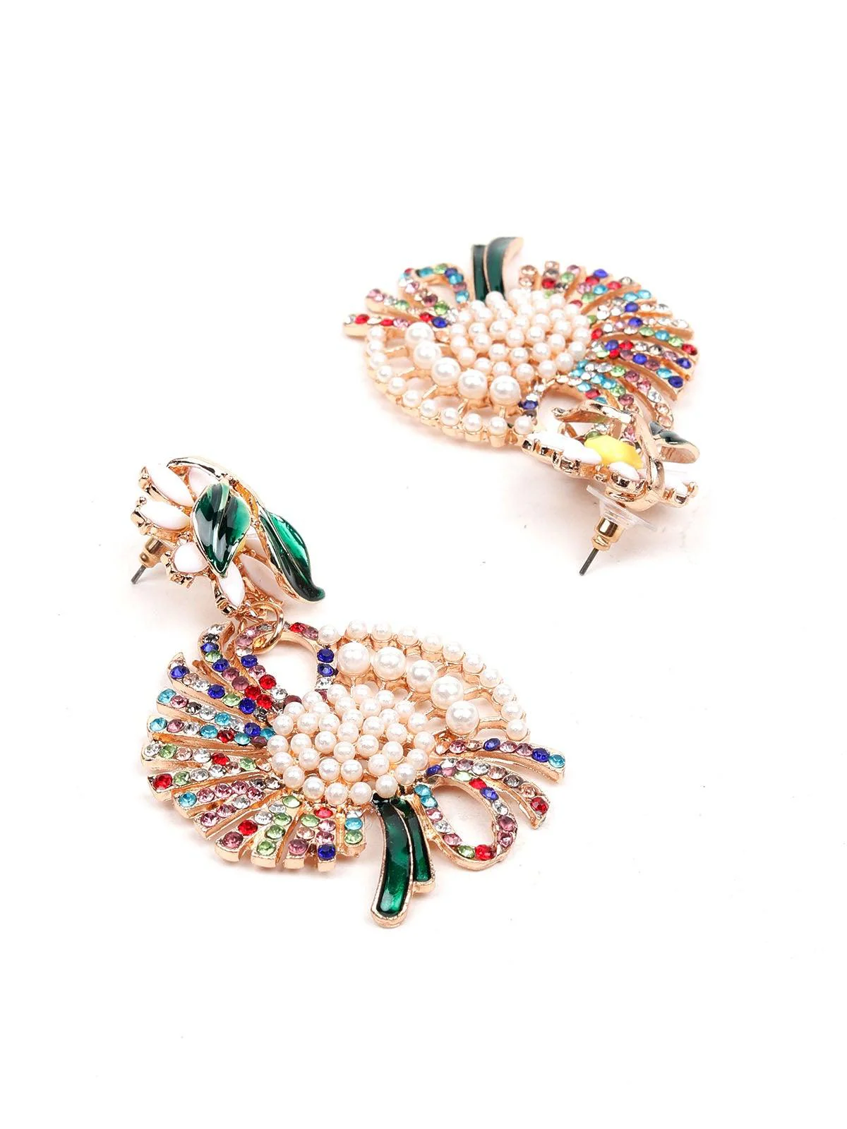 Odette Women Multicolour Metal Earrings - Image 5