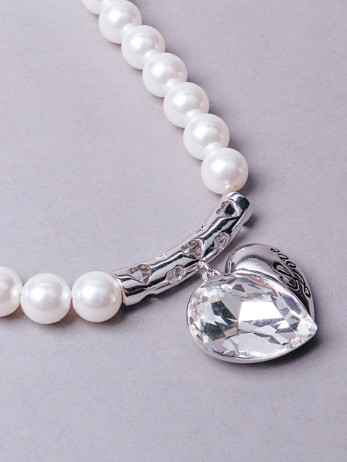 Odette Women White Metal Necklace - Image 5