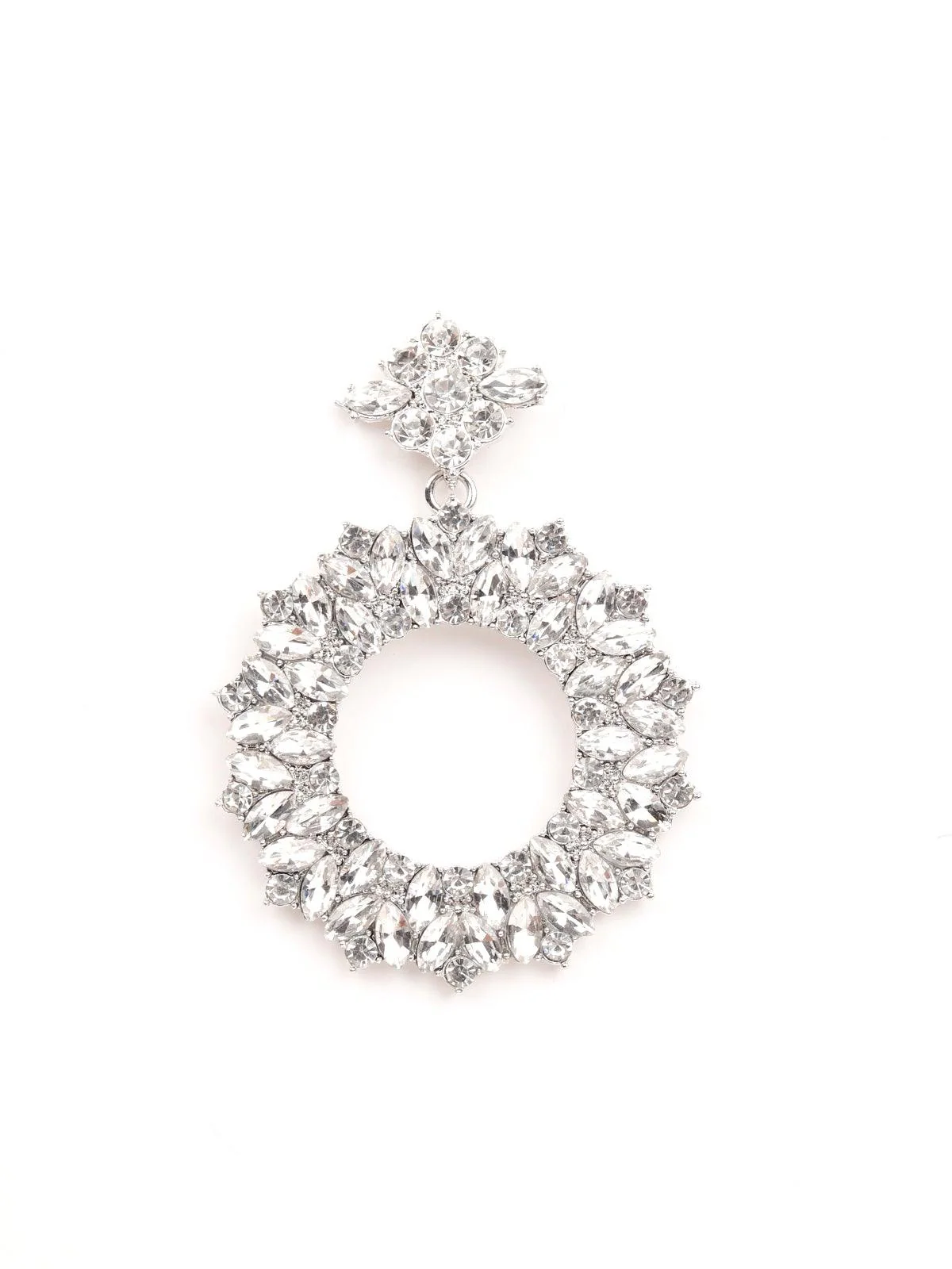 Odette Women Silver Metal Earrings - Image 4