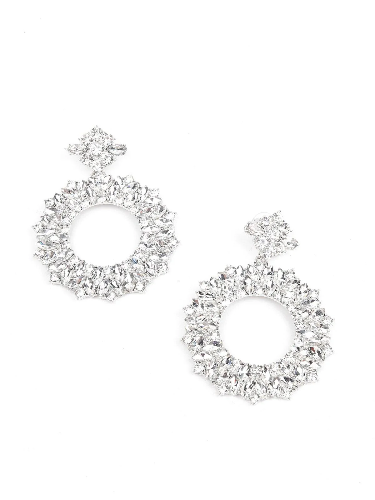 Odette Women Silver Metal Earrings - Image 6