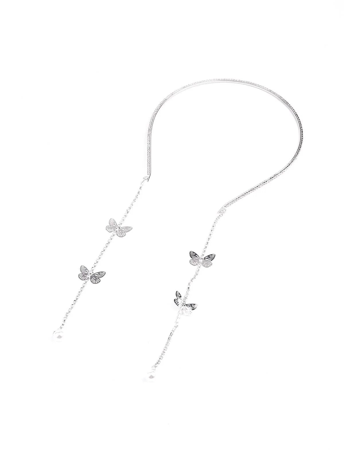 Odette Exquisite Silver Tome Hair Clasp For Women - Image 4