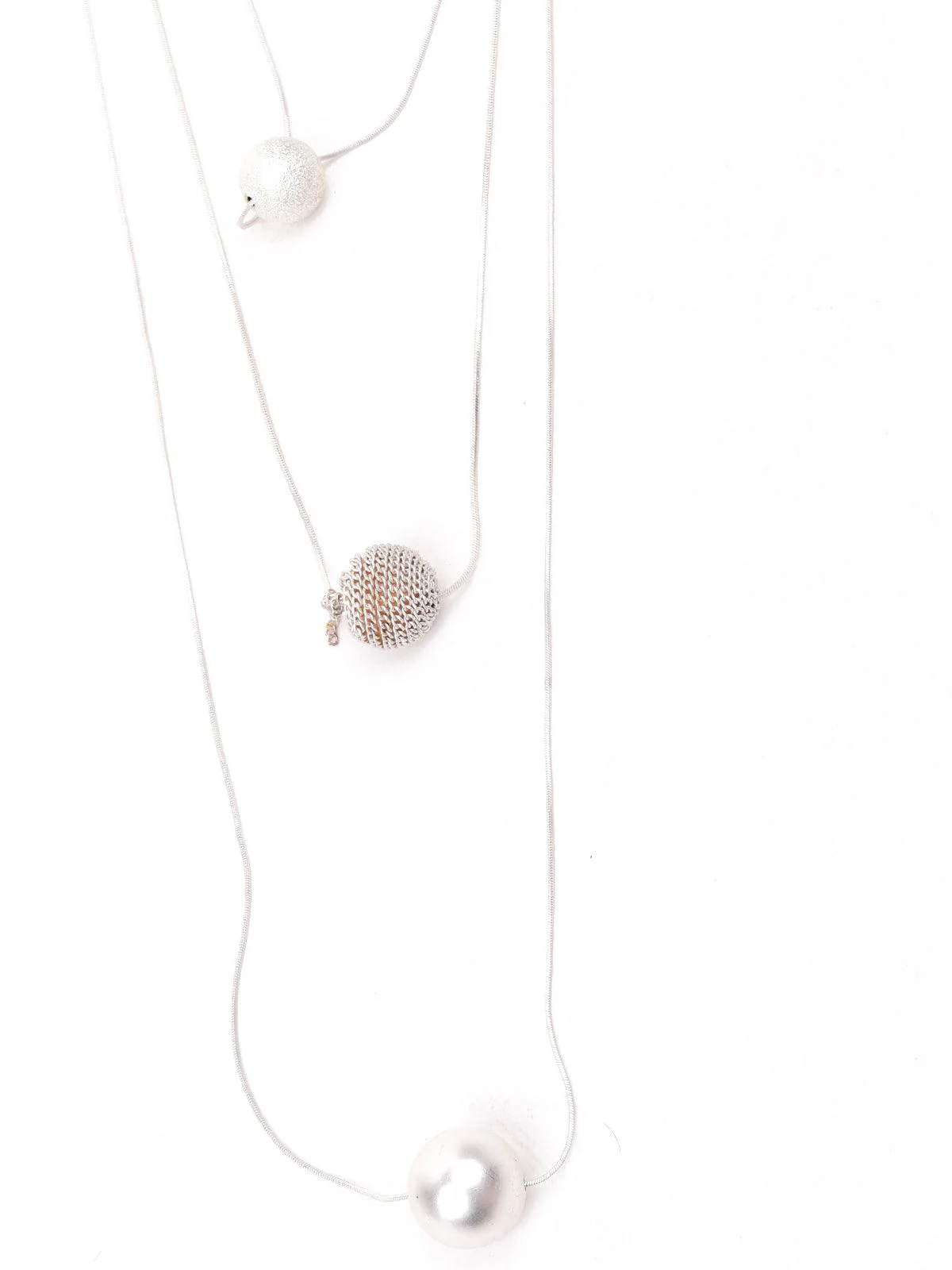 Odette Women Silver Metal Necklace - Image 3