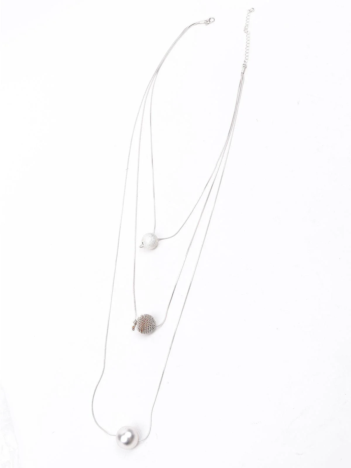 Odette Women Silver Metal Necklace - Image 4