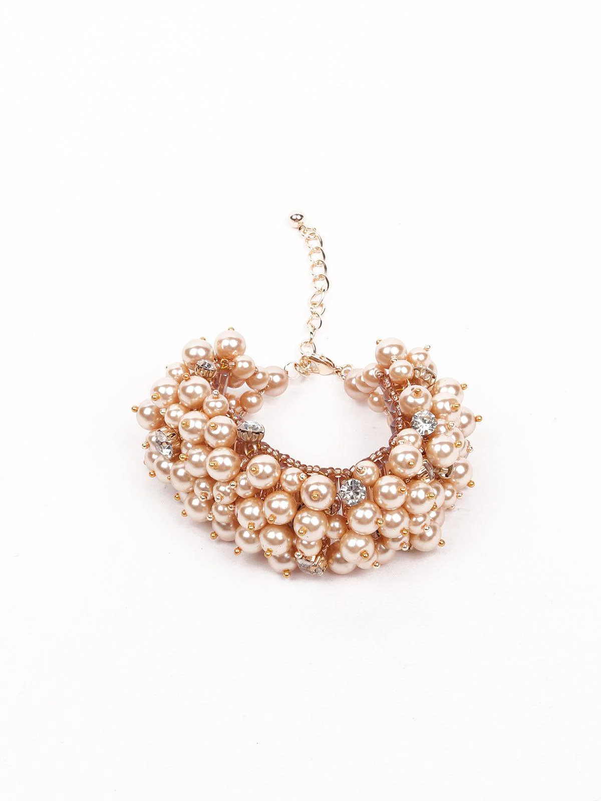Odette Faux Gold Beaded Stunning Bracelet For Women - Image 3
