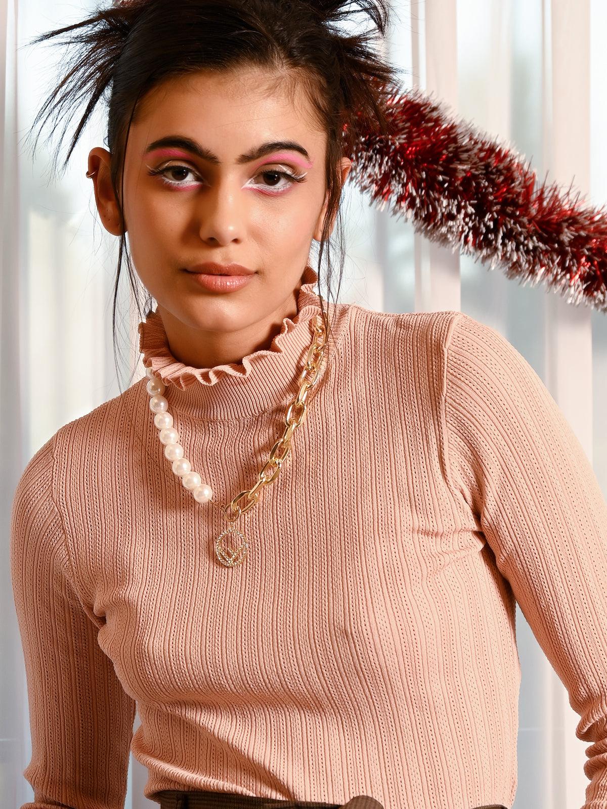 Odette Women White Metal Necklace - Image 2