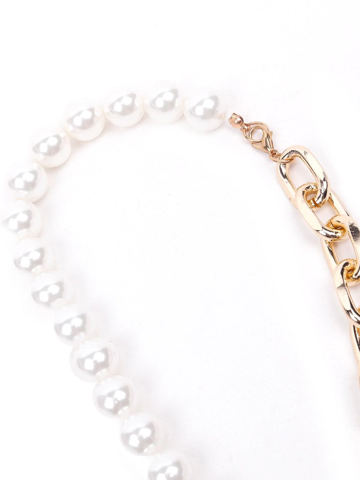 Odette Women White Metal Necklace - Image 6