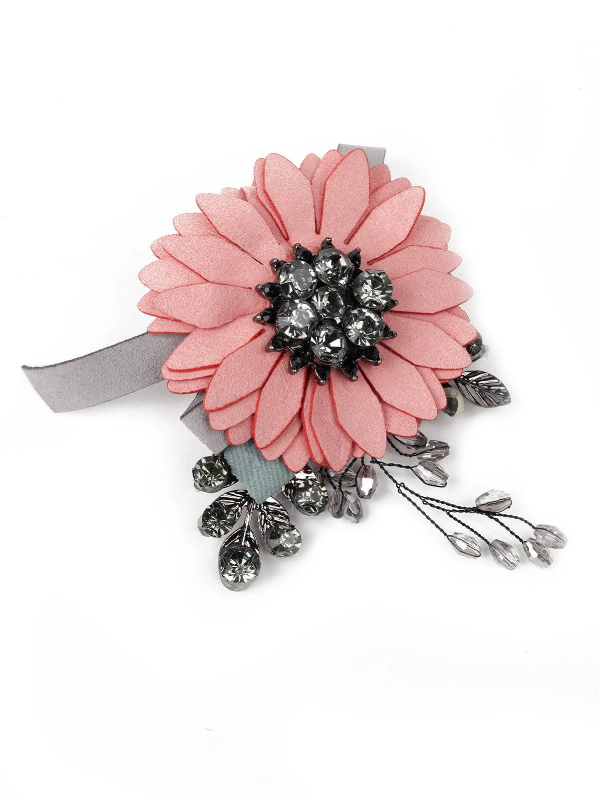 Odette Women Black Metal Brooch - Image 4