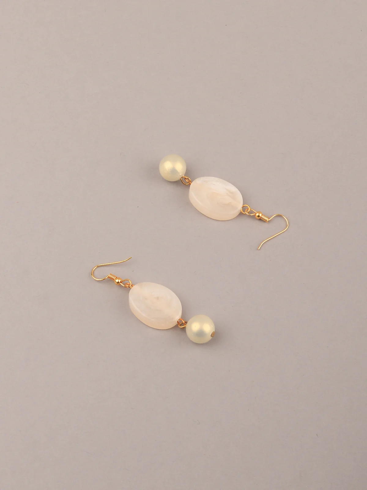 Odette Women Flower Embedded White Long Necklace - Image 5