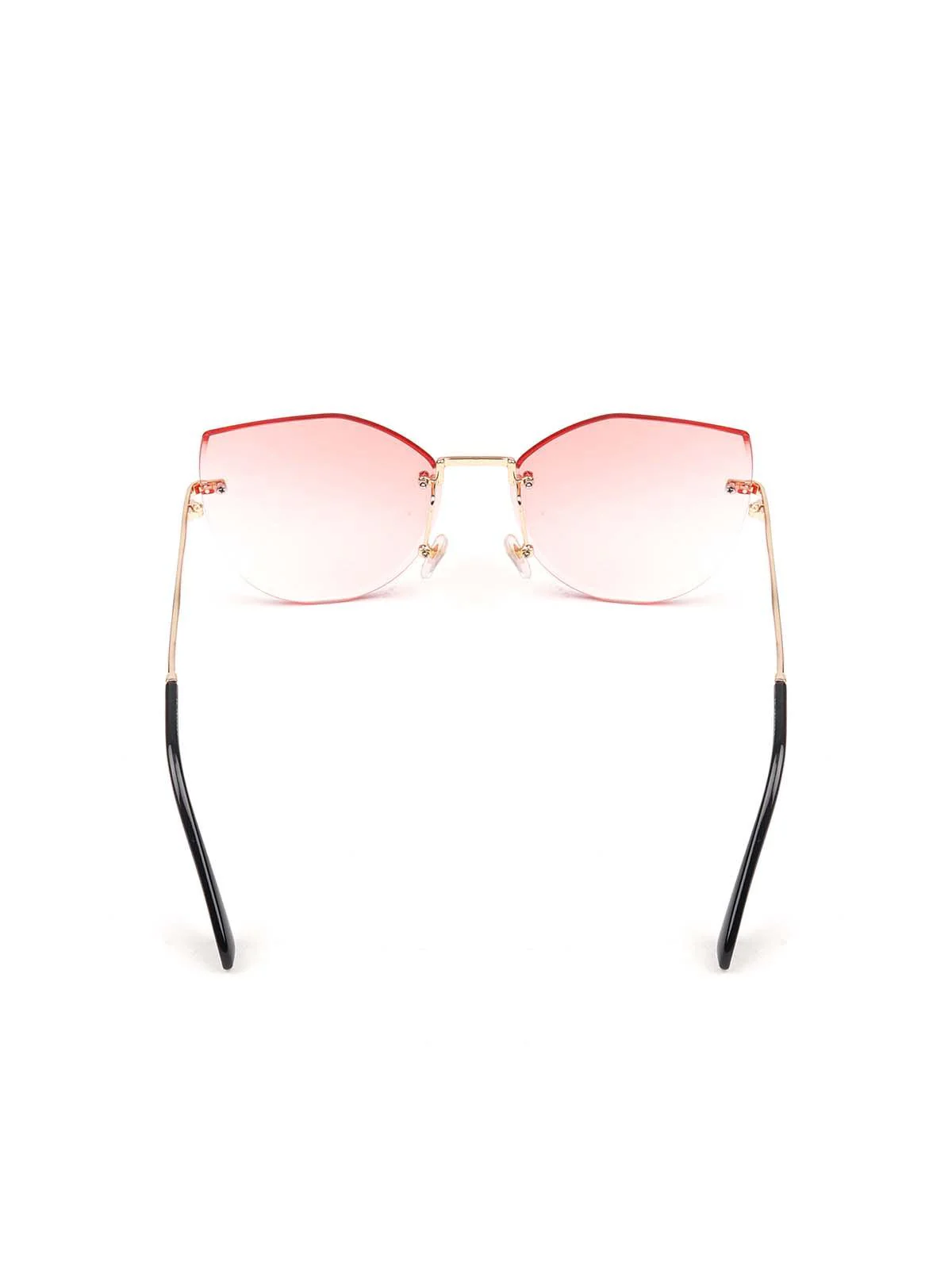 Odette Frameless Pink Shaded Sunglasses For Women - Image 6