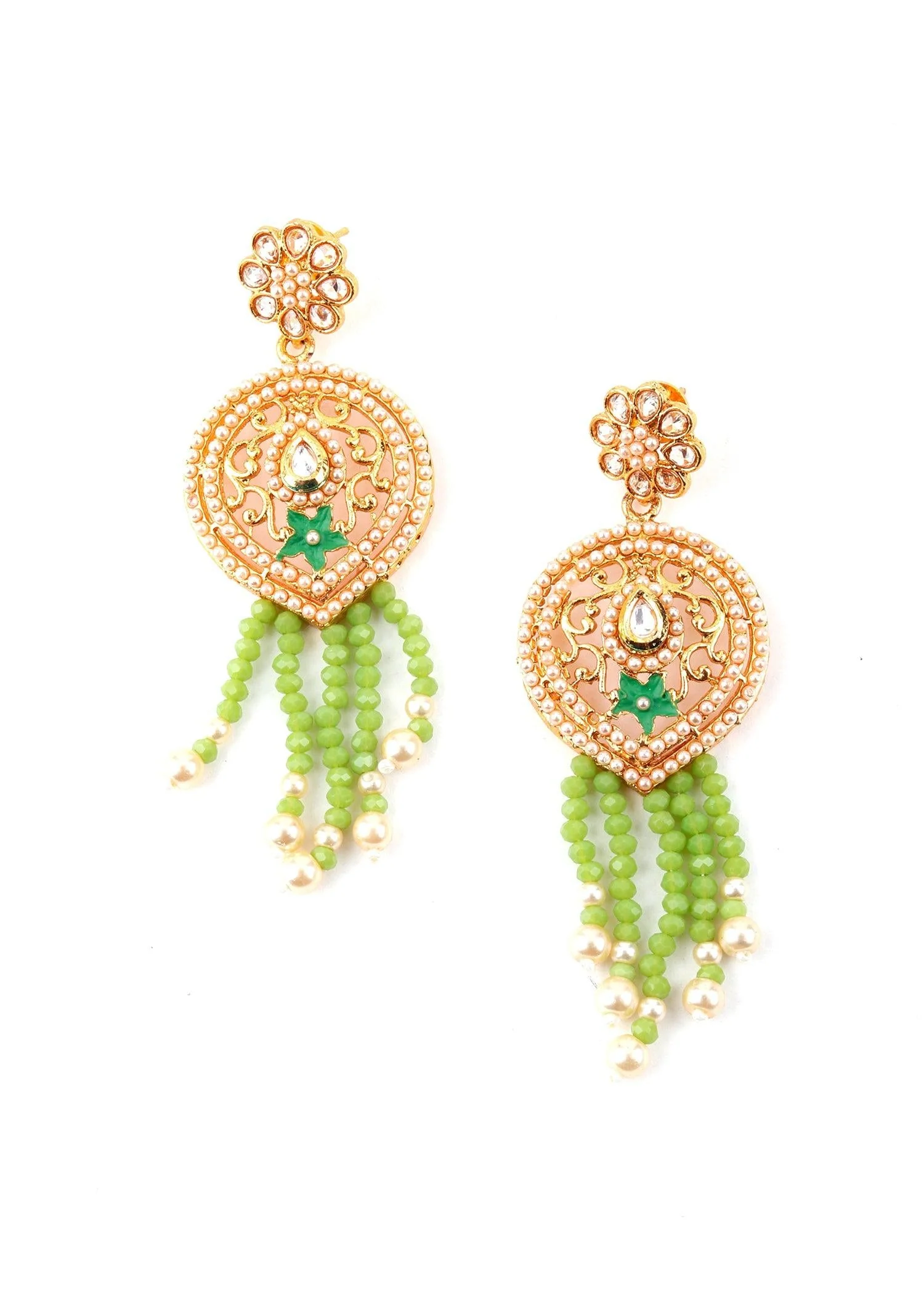 Odette Women Fresh As Green Necklace Set - Image 5