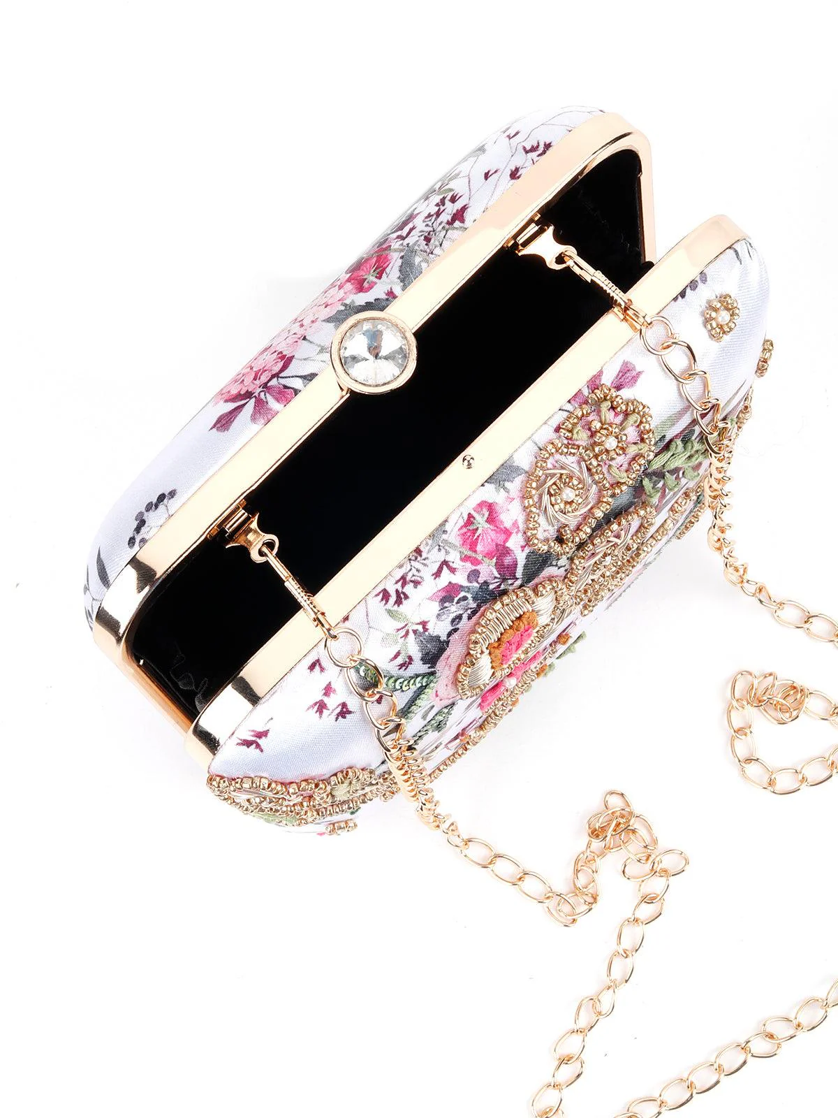 Odette Women Fresh Floral Print Clutch - Image 5