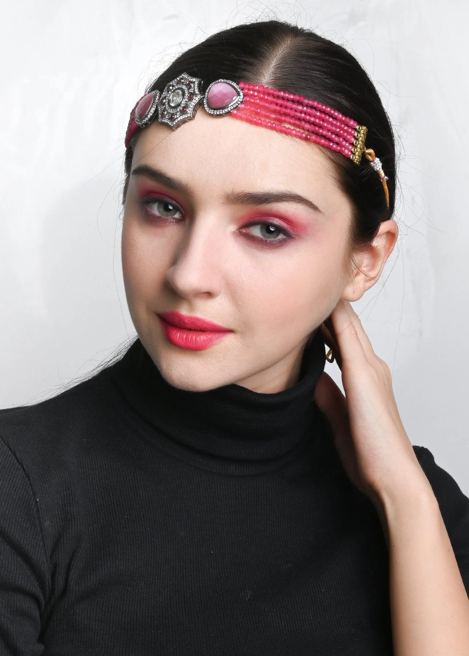Odette Women Fresh Pink Necklace Set